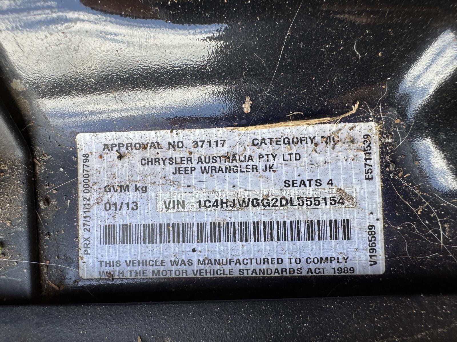 View Auto part Engine JEEP WRANGLER 2013