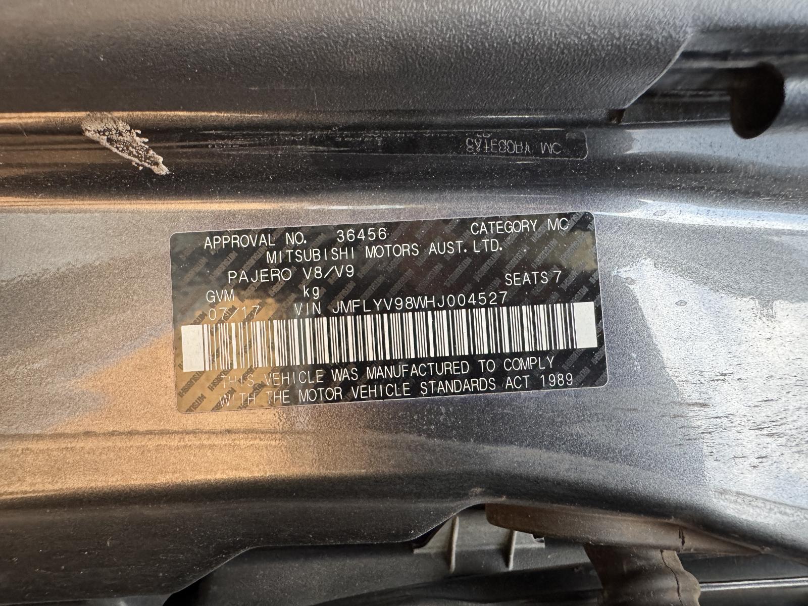 View Auto part Engine MITSUBISHI PAJERO 2017