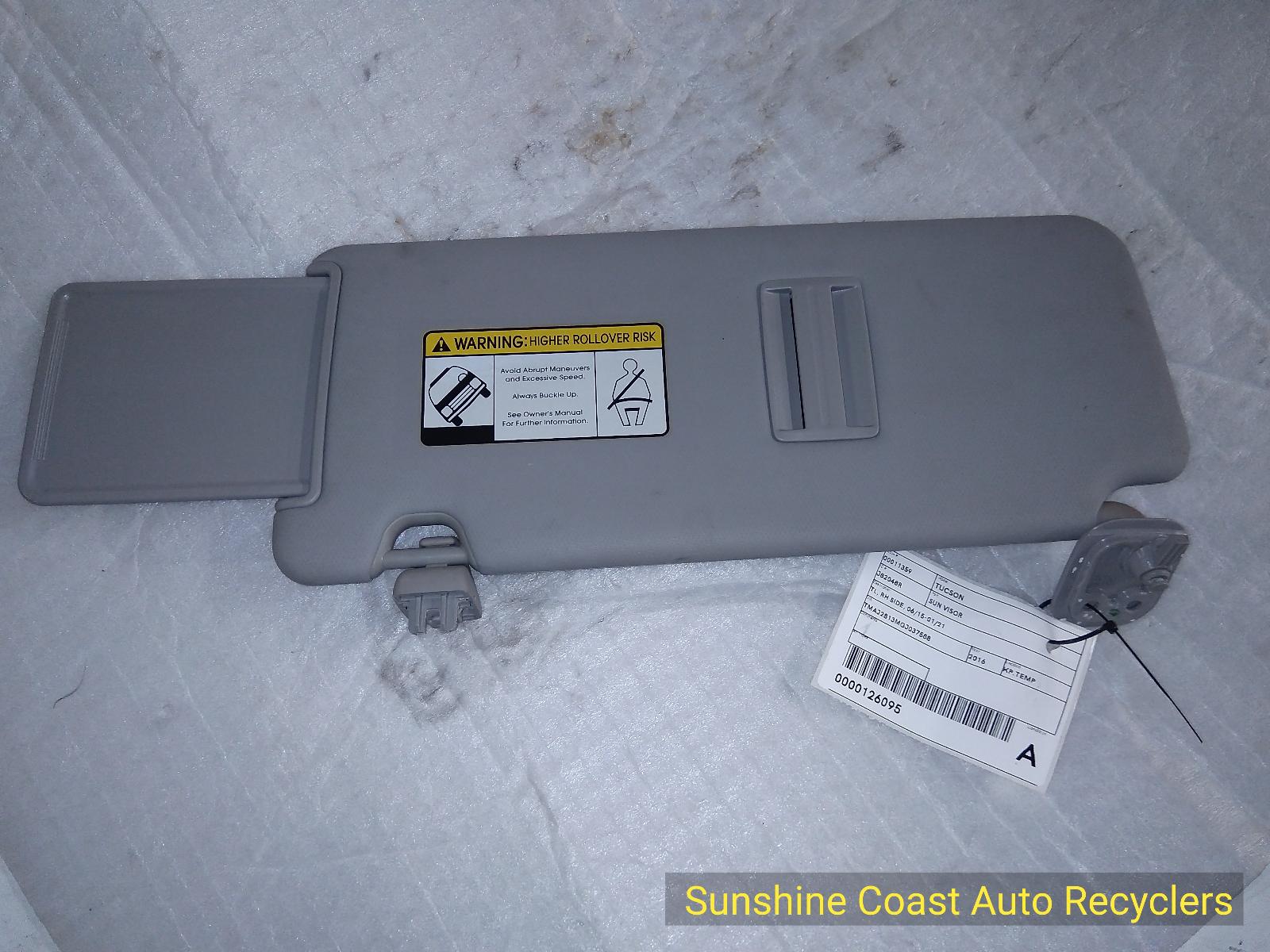 2016 Hyundai Tucson Sunvisor View Auto part Sunvisor Hyundai Tucson 2016
