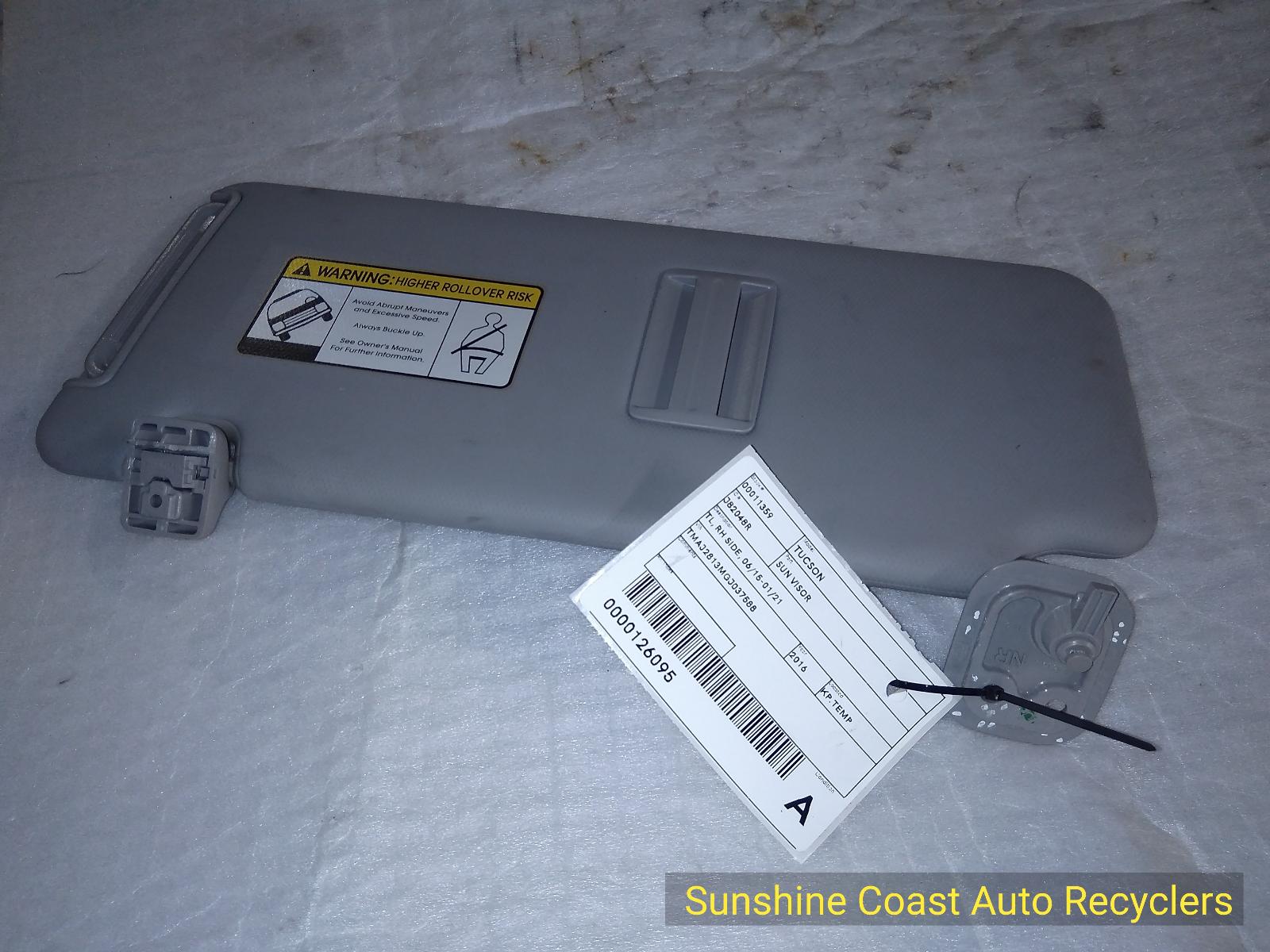 2016 Hyundai Tucson Sunvisor View Auto part Sunvisor Hyundai Tucson 2016