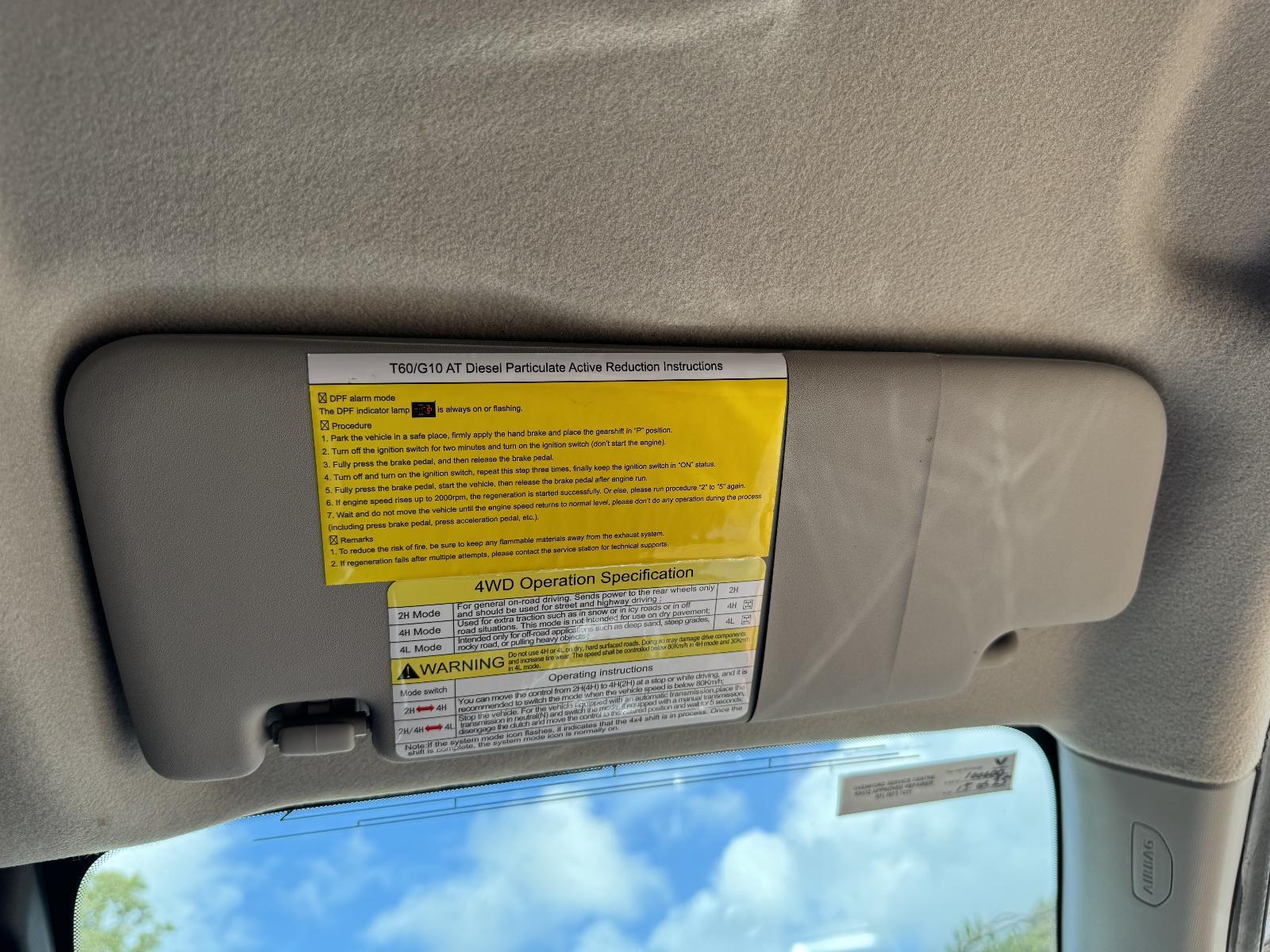 View Auto part Sunvisor LDV T60 2019