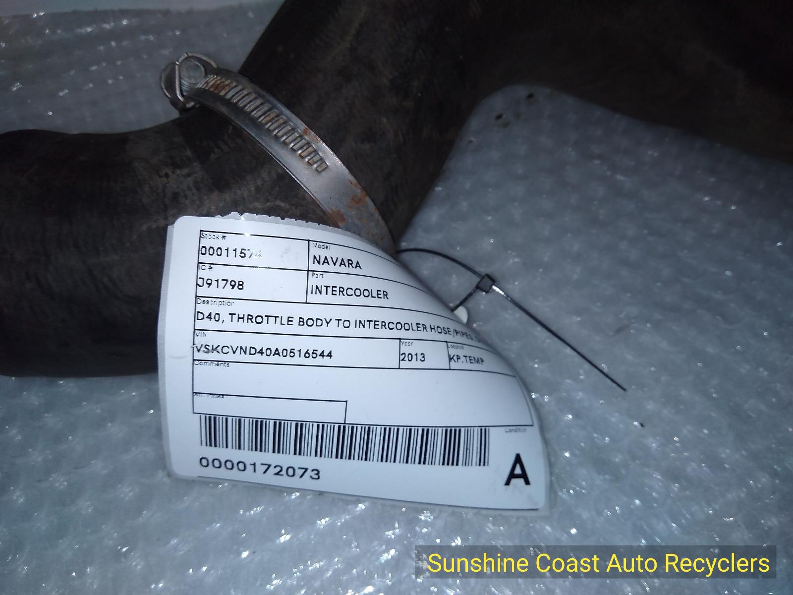 View Auto part Intercooler Nissan Navara 2013