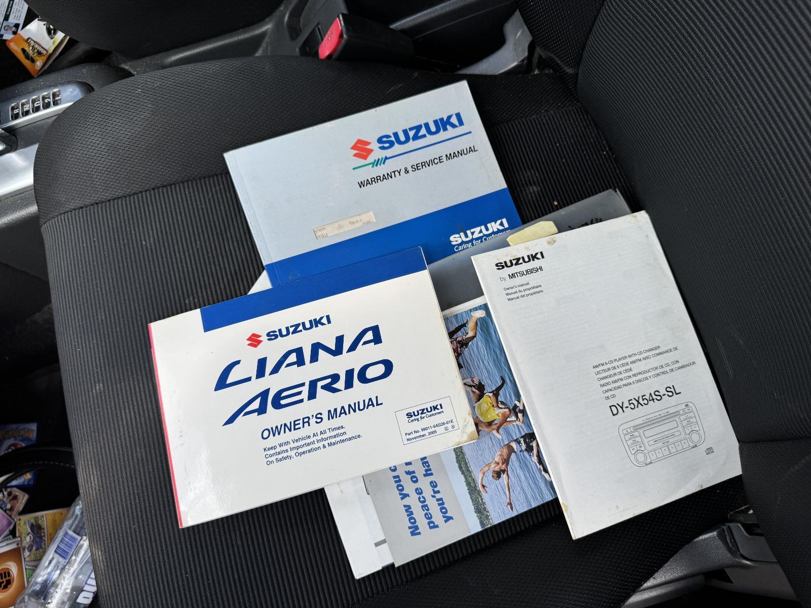 View Auto part Owners Handbook SUZUKI LIANA 2006