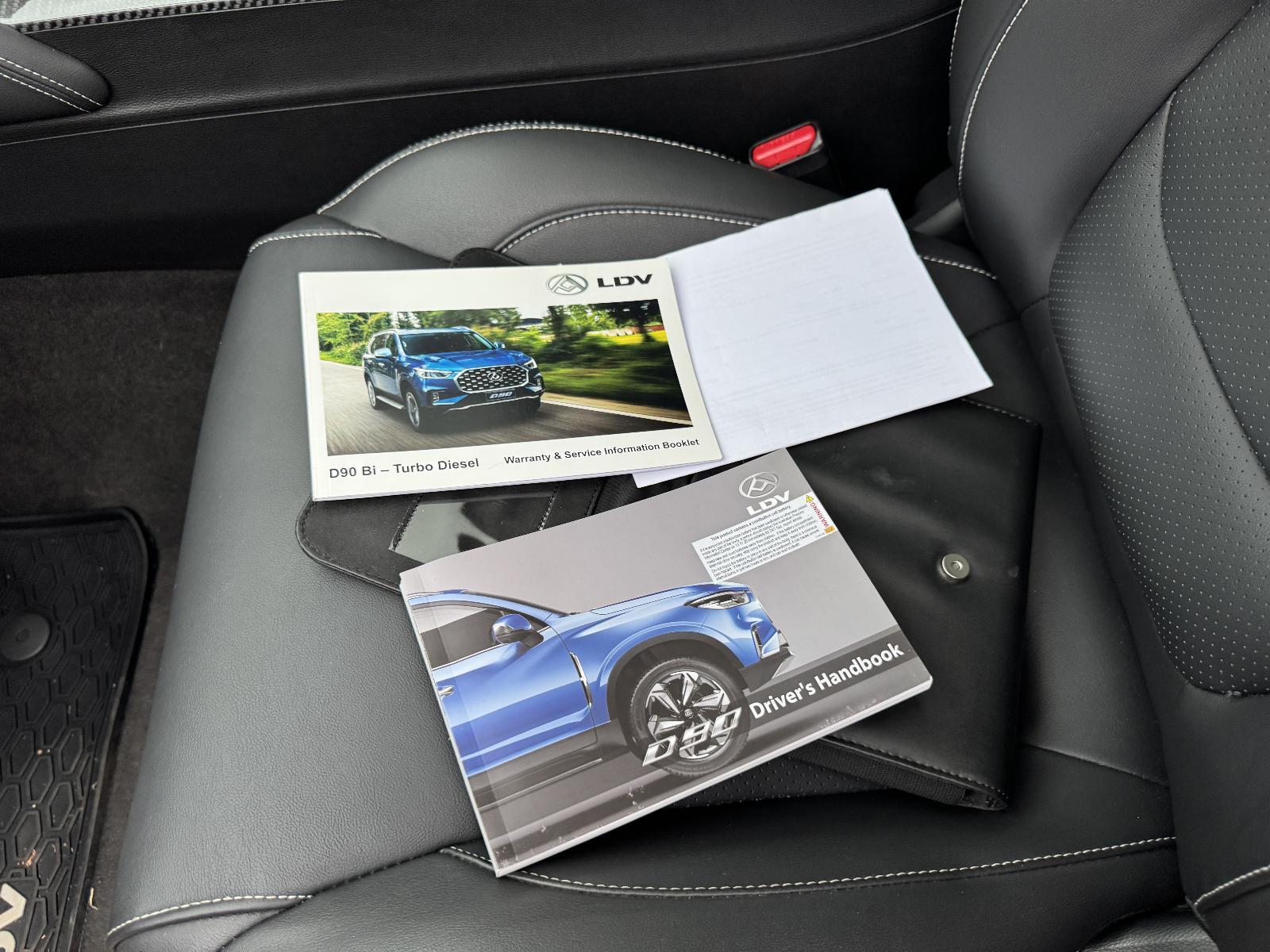View Auto part Owners Handbook LDV D90 2022