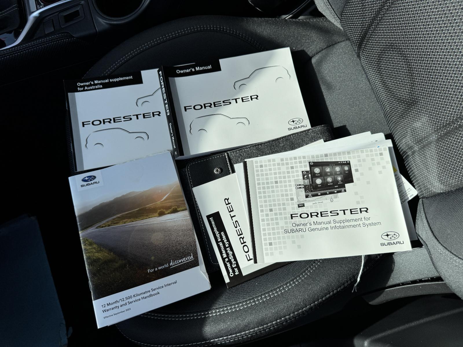 View Auto part Owners Handbook SUBARU FORESTER 2024