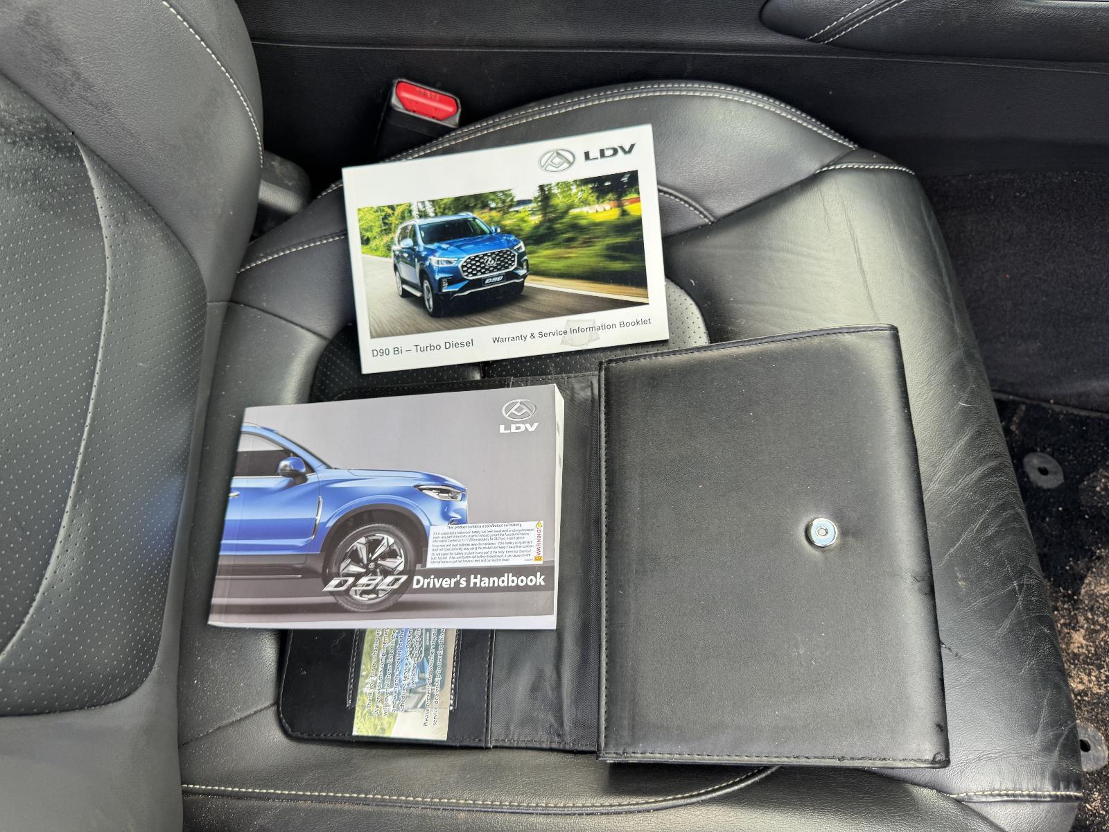 View Auto part Owners Handbook LDV D90 2022