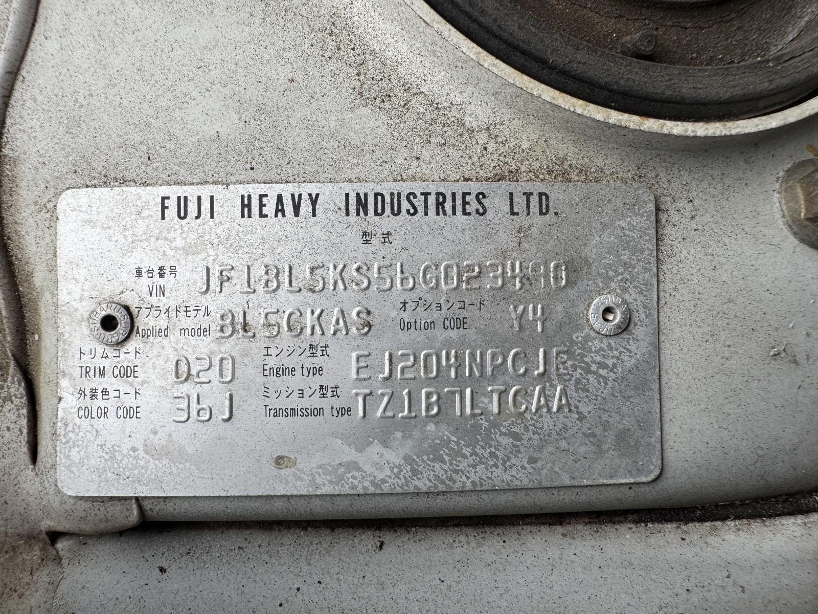 View Auto part Trans/Gearbox SUBARU LIBERTY 2006