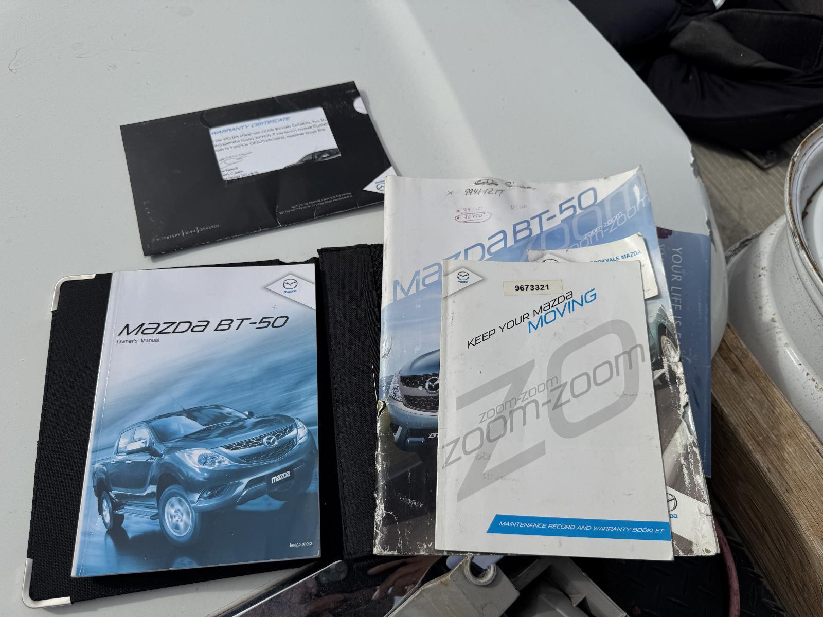 View Auto part Owners Handbook MAZDA BT50 2012