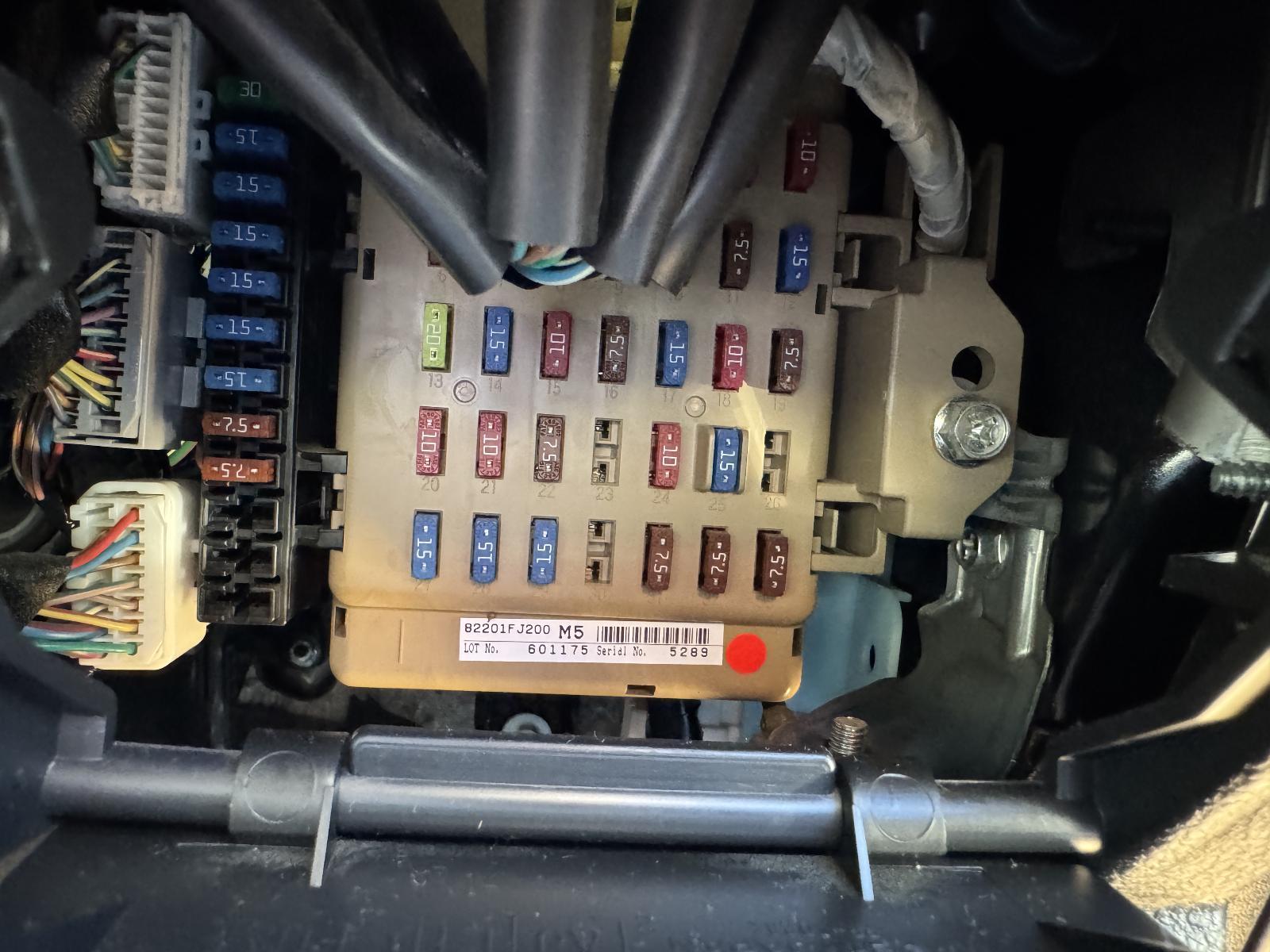 View Auto part Fuse Box SUBARU XV 2016