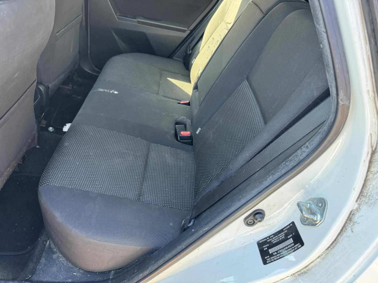 View Auto part 2nd Seat (Rear Seat) TOYOTA COROLLA 2014