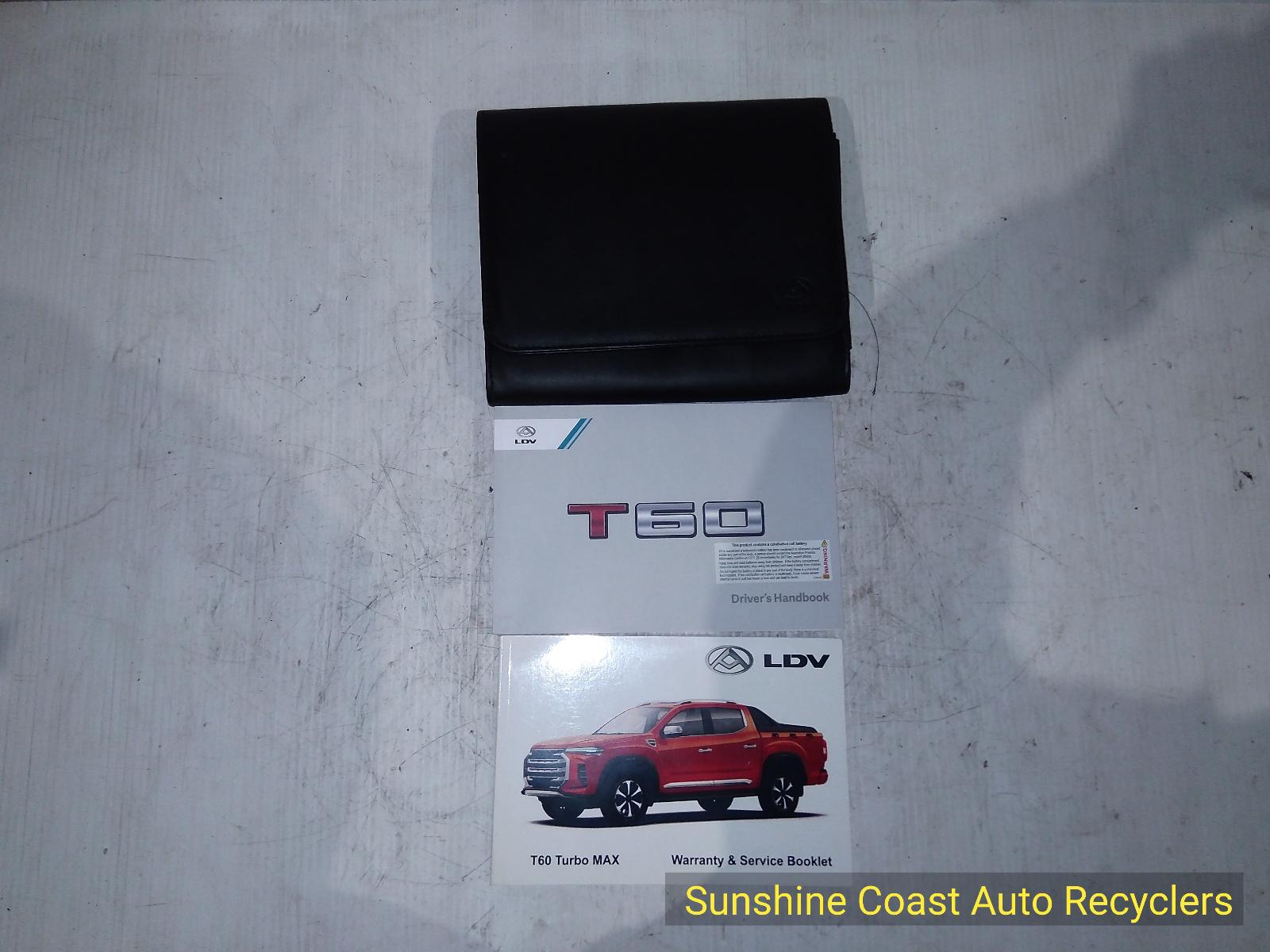 View Auto part Owners Handbook LDV T60 2022
