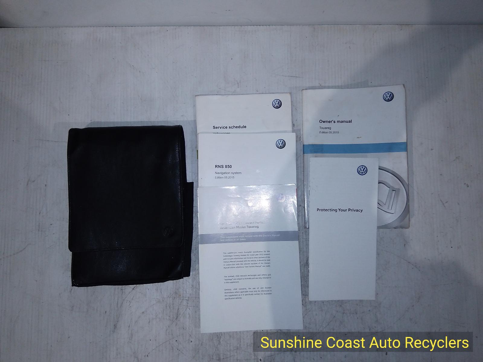 View Auto part Owners Handbook VOLKSWAGEN TOUAREG 2016