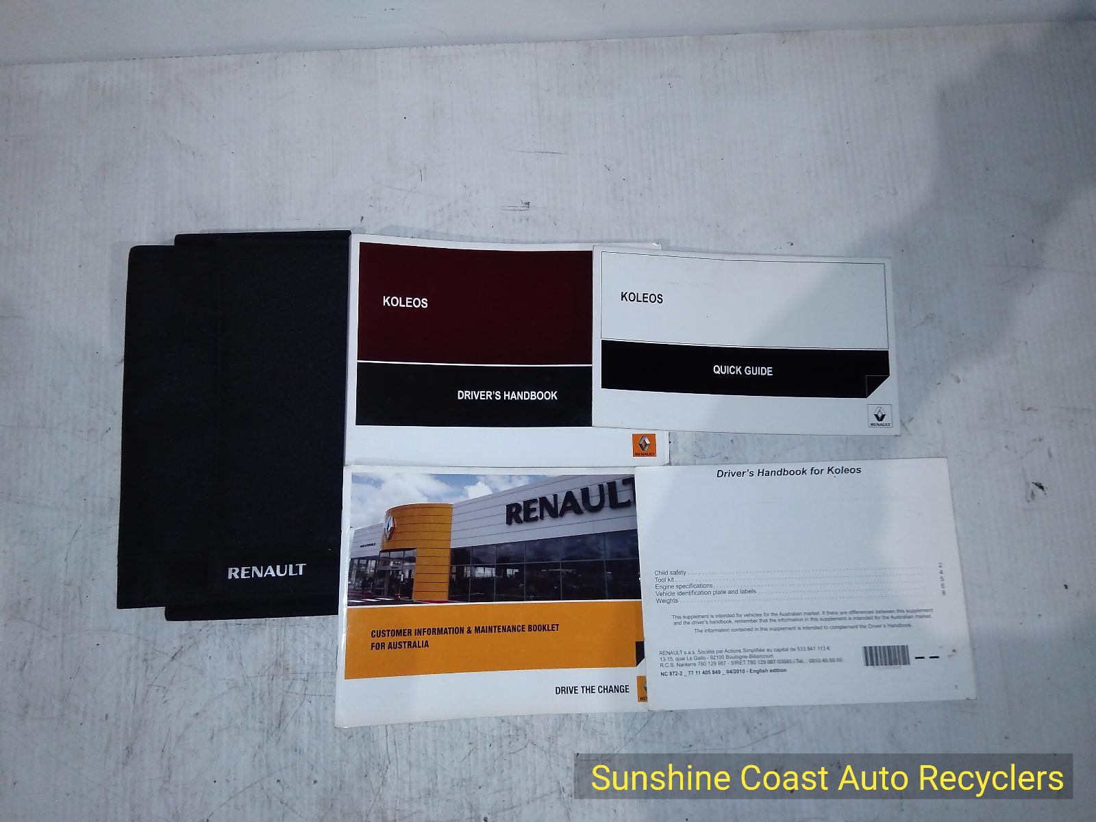 View Auto part Owners Handbook RENAULT KALEOS 2014