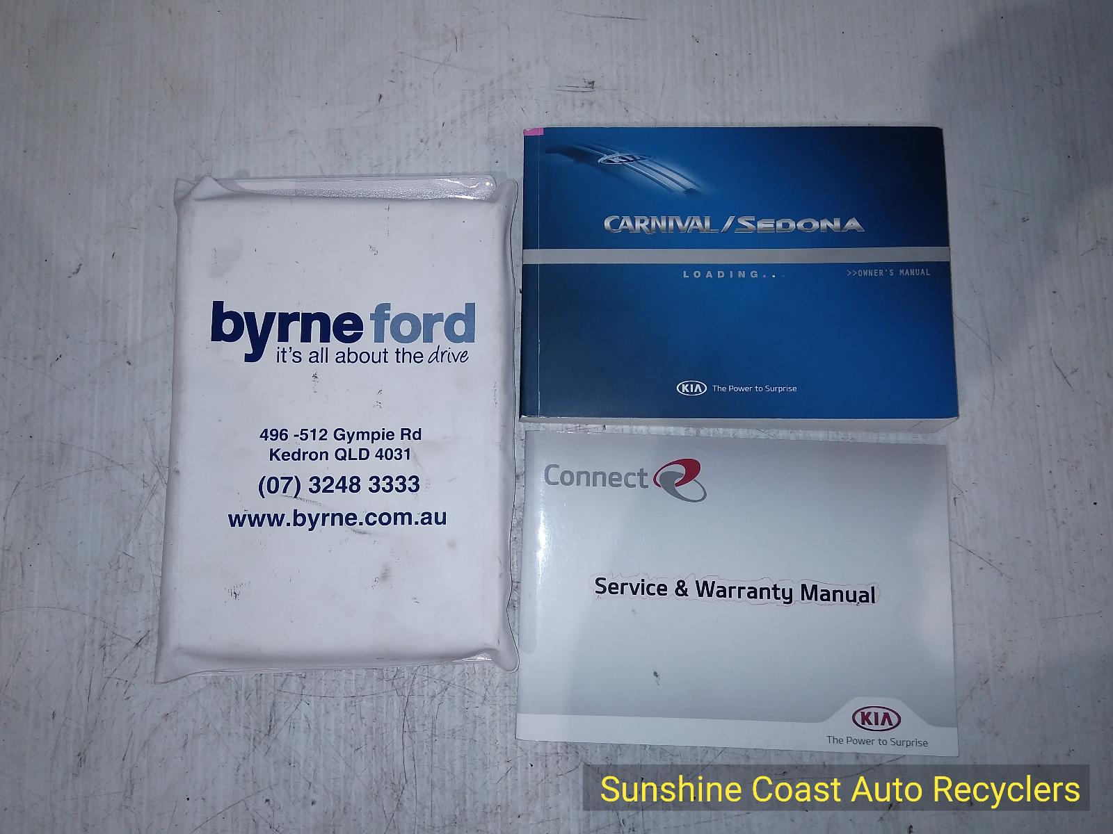 View Auto part Owners Handbook KIA CARNIVAL/GRAND CARNIVAL 2012
