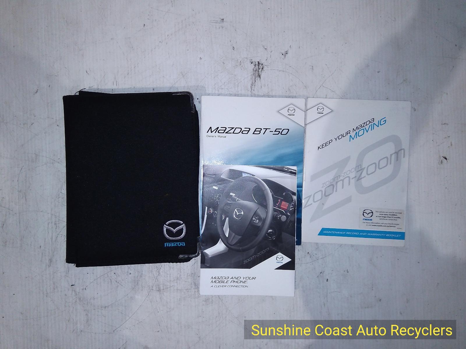 View Auto part Owners Handbook MAZDA BT50 2013