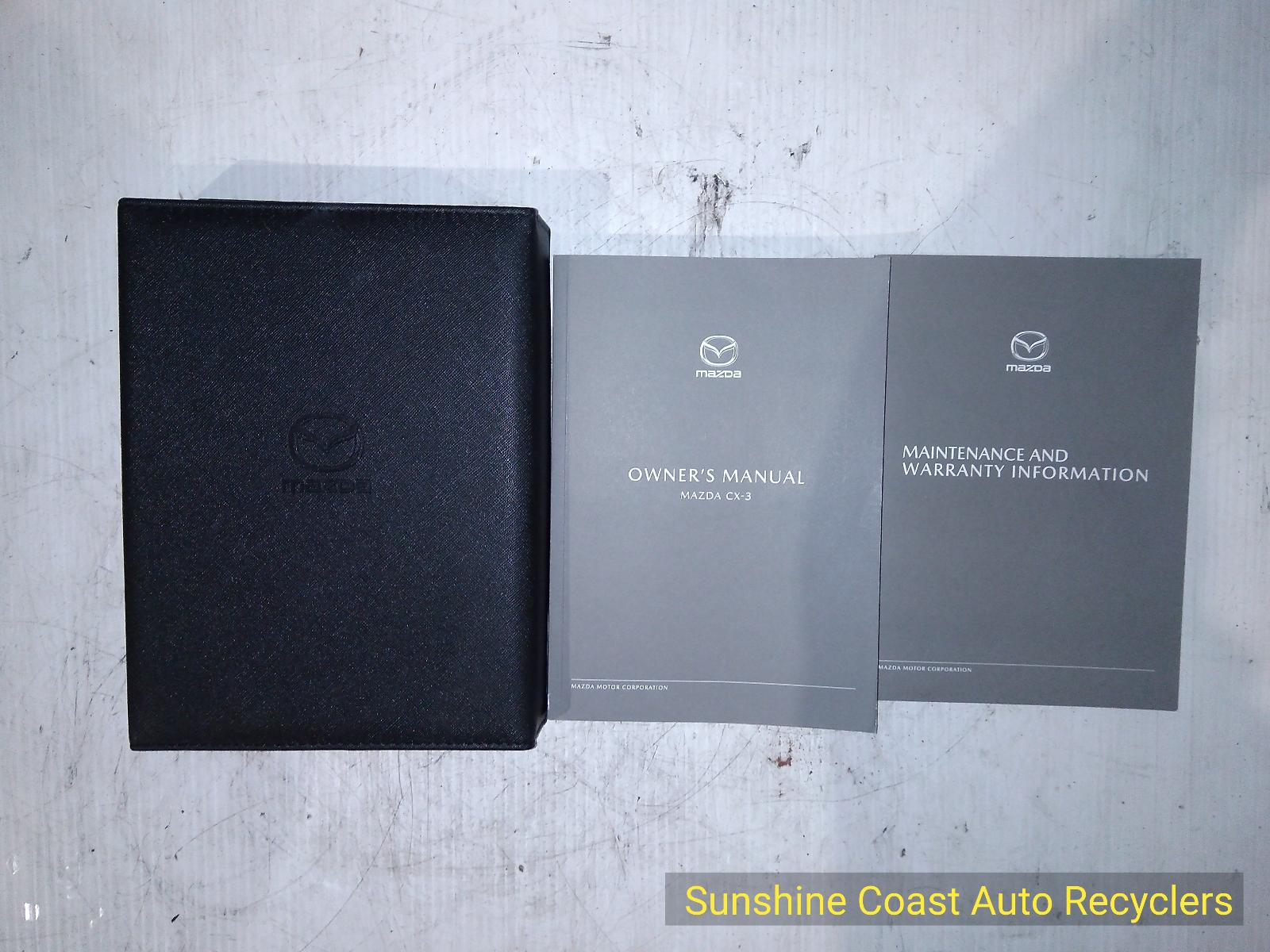 View Auto part Owners Handbook MAZDA CX3 2023