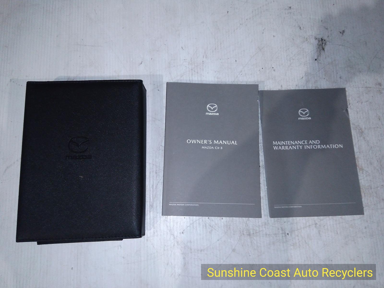 View Auto part Owners Handbook MAZDA CX3 2023