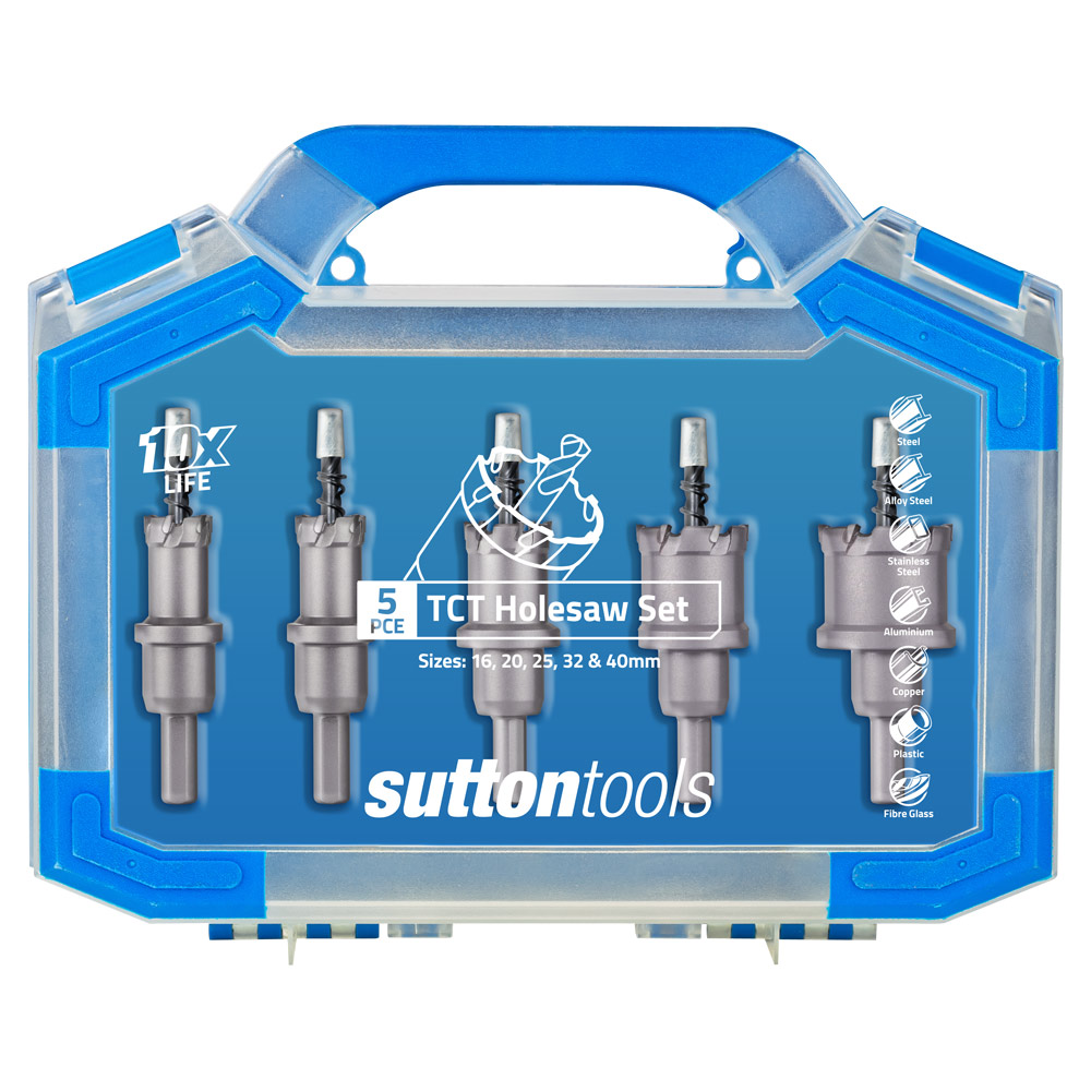 TCT MULTI-PURPOSE HOLESAW FOR WOOD FIBRE CEMENT ETC 4/" SUTTON 102mm