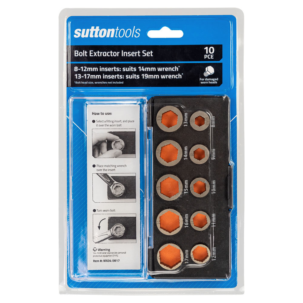 Bolt Extractor - Insert Set | Sutton Tools
