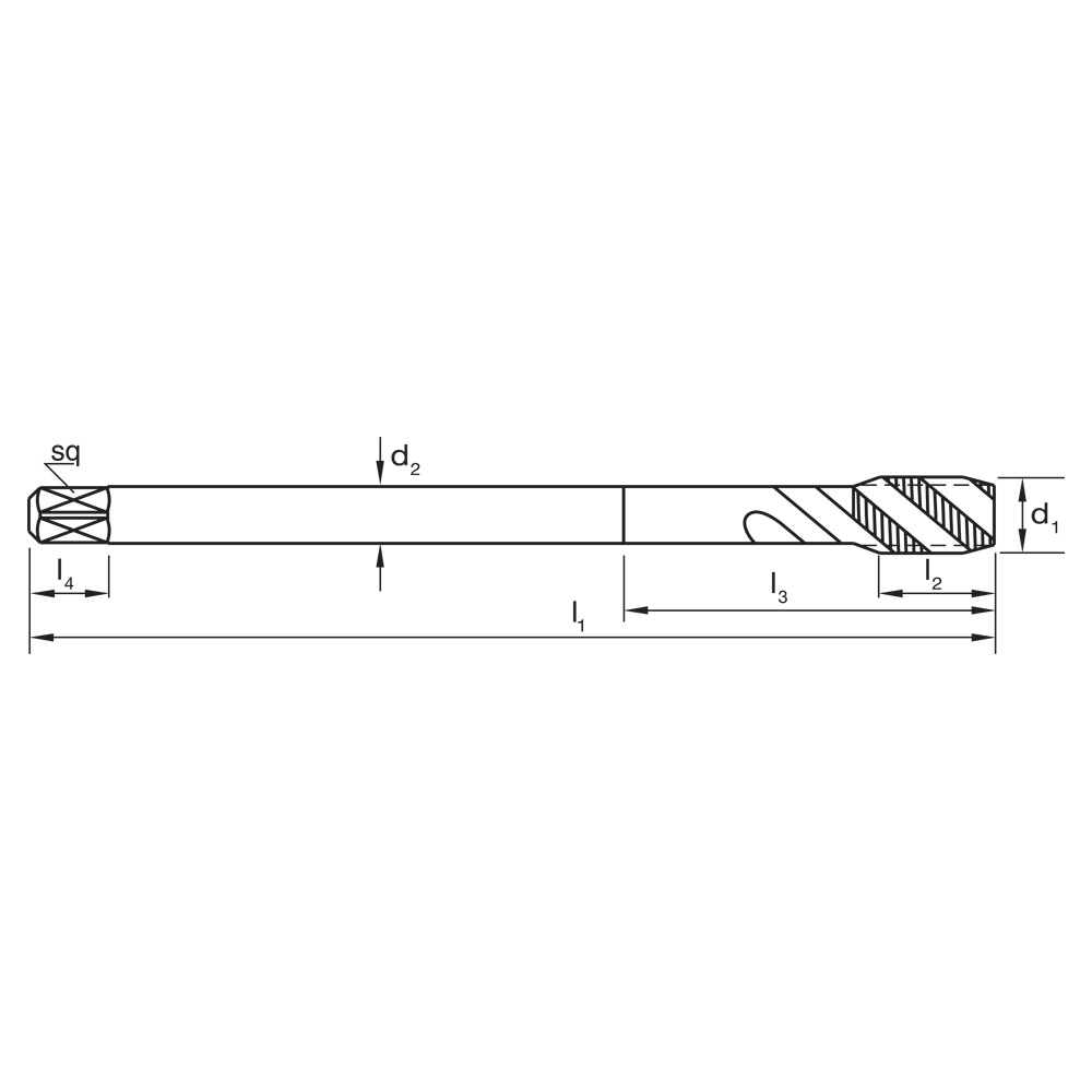 R45 VADH Sutton T1970400 M4 x 0.7 Spiral Flute Tap HSSE V3 Blue