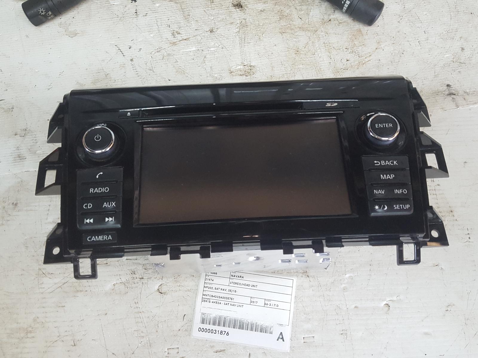 View Auto part Radio/Cd/Dvd/Sat/Tv Nissan Navara 2017