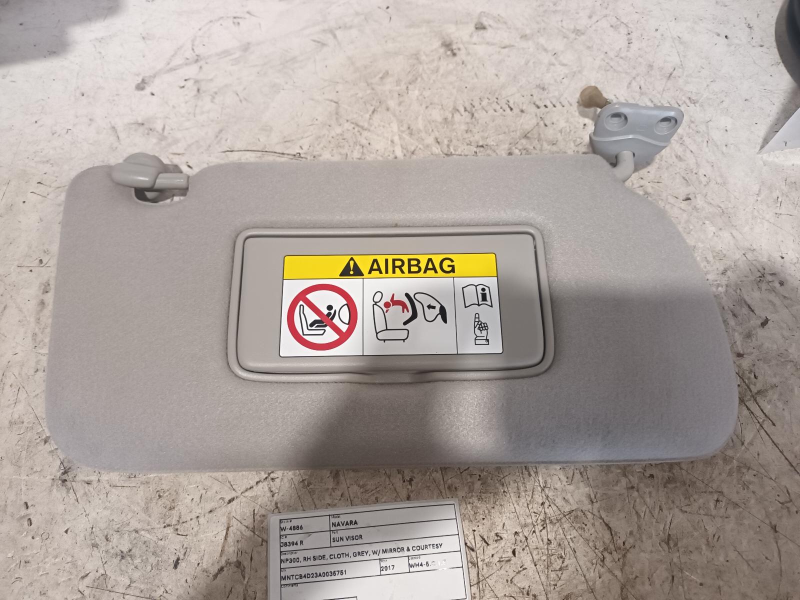 View Auto part Sunvisor Nissan Navara 2017