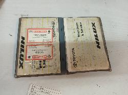 View Auto part Owners Handbook Toyota Hilux 1998