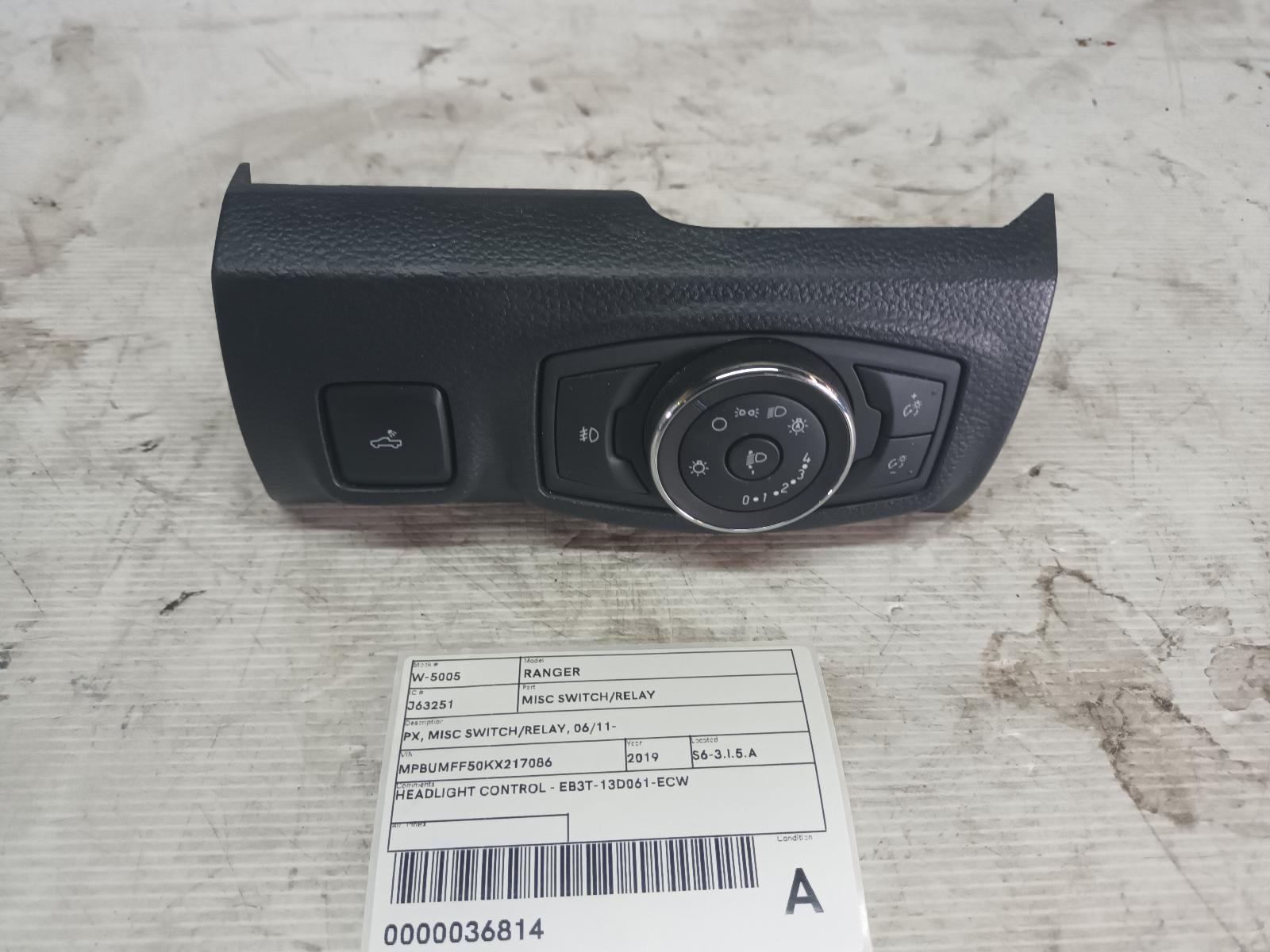 View Auto part Misc Switch/Relay Ford Ranger 2019