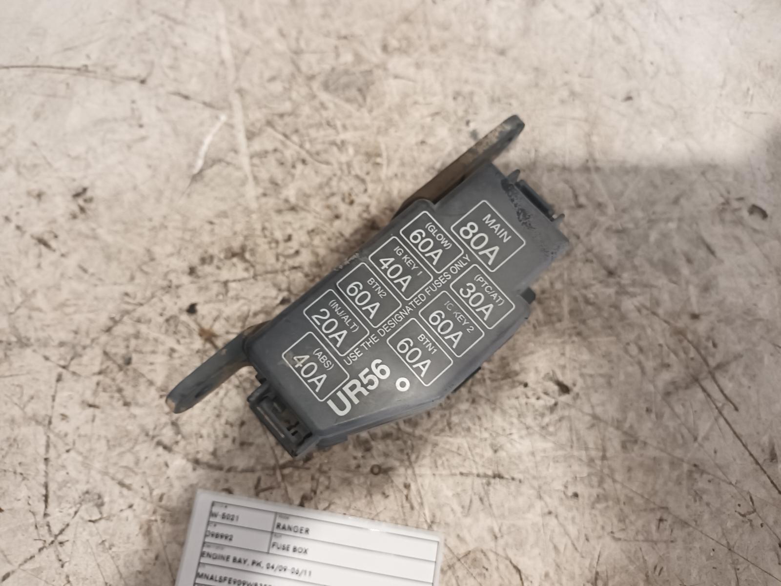 View Auto part Fuse Box Ford Ranger 2009