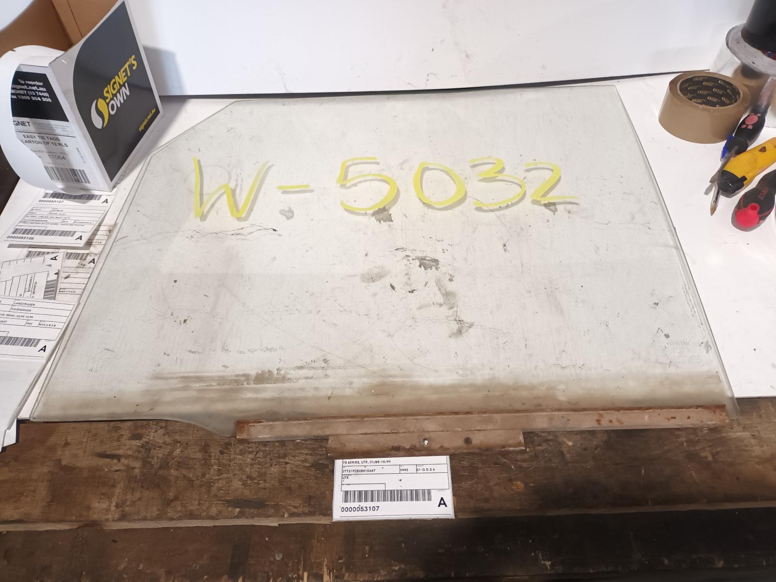 View Auto part Left Front Door Window Toyota Landcruiser 1992