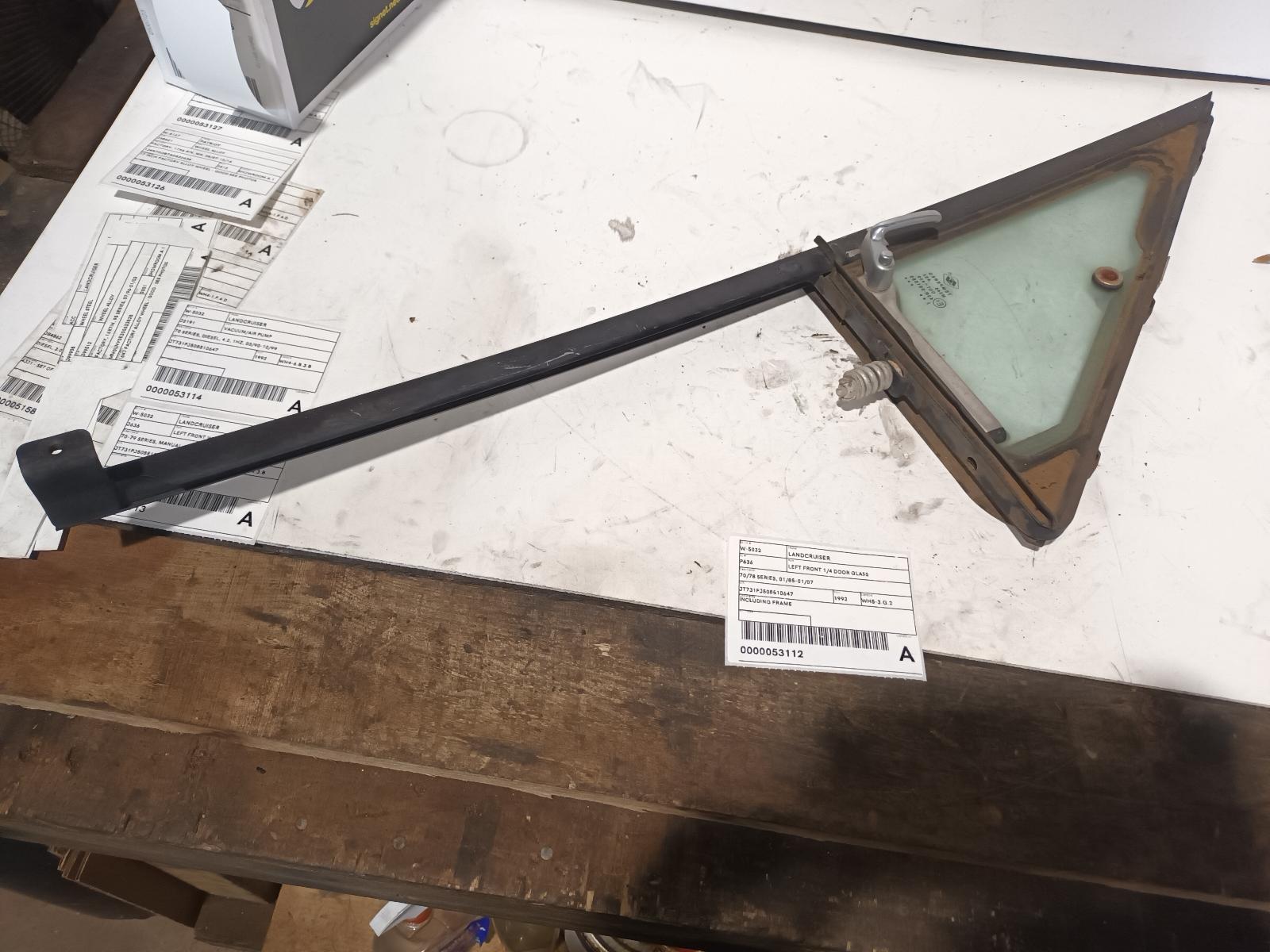 View Auto part Left Front 1/4 Door Glass Toyota Landcruiser 1992