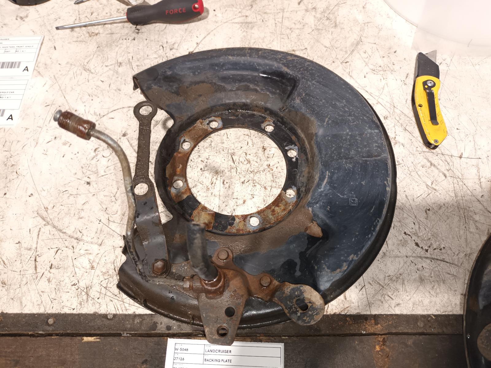 1994 Toyota Landcruiser Backing Plate View Auto part Backing Plate Toyota Landcruiser 1994