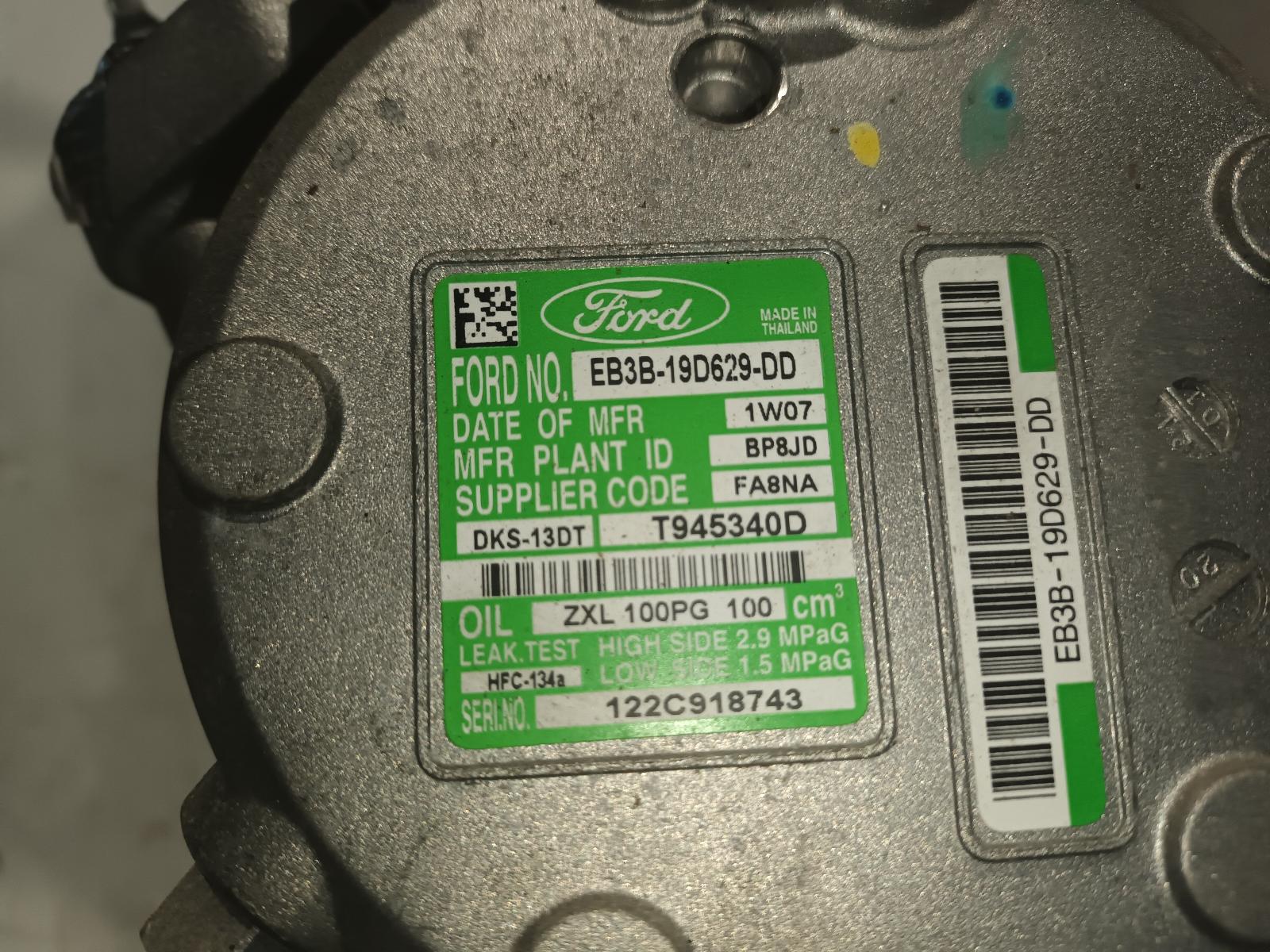 View Auto part A/C Compressor Ford Ranger 2021