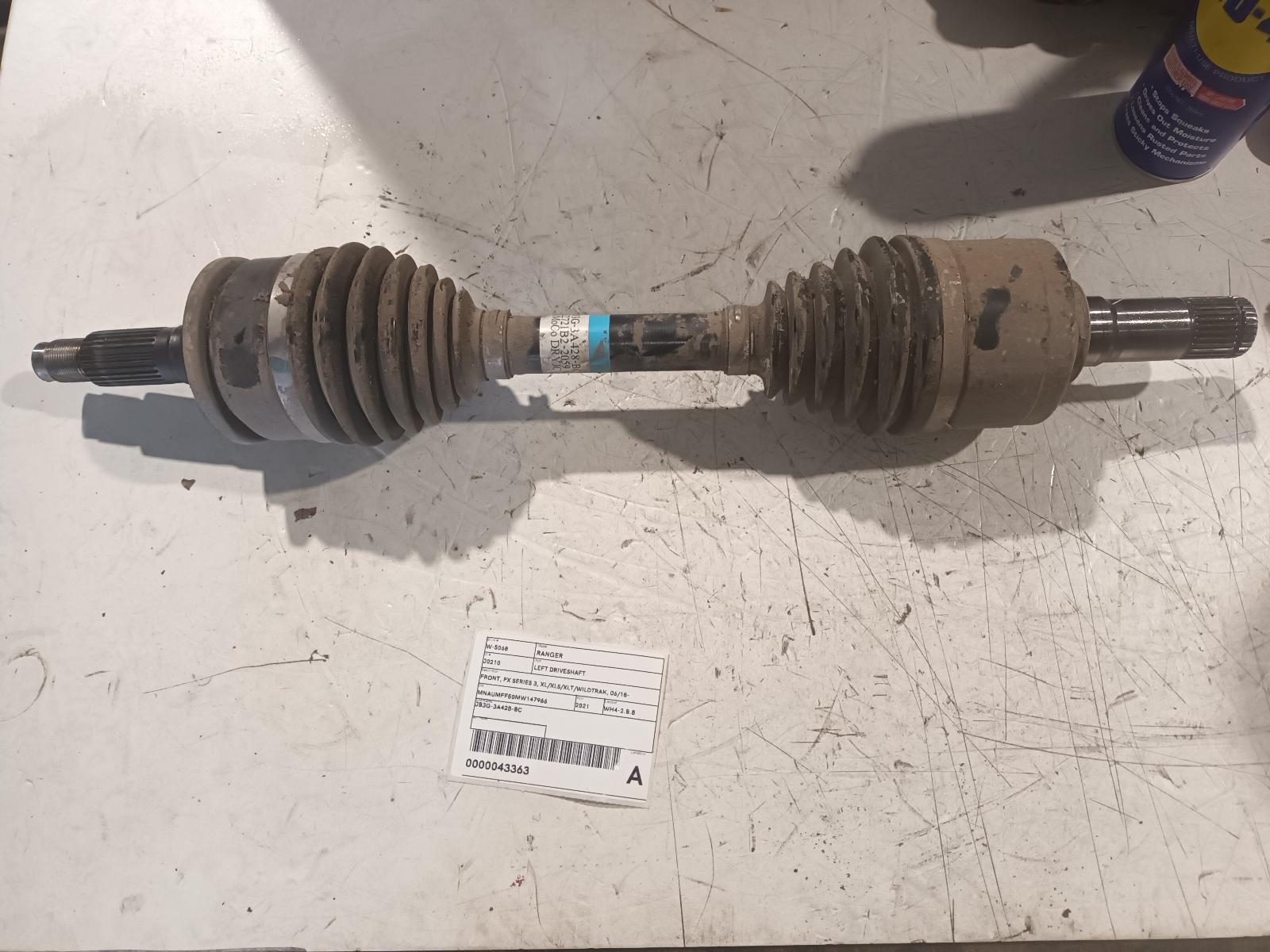 View Auto part Left Driveshaft Ford Ranger 2021