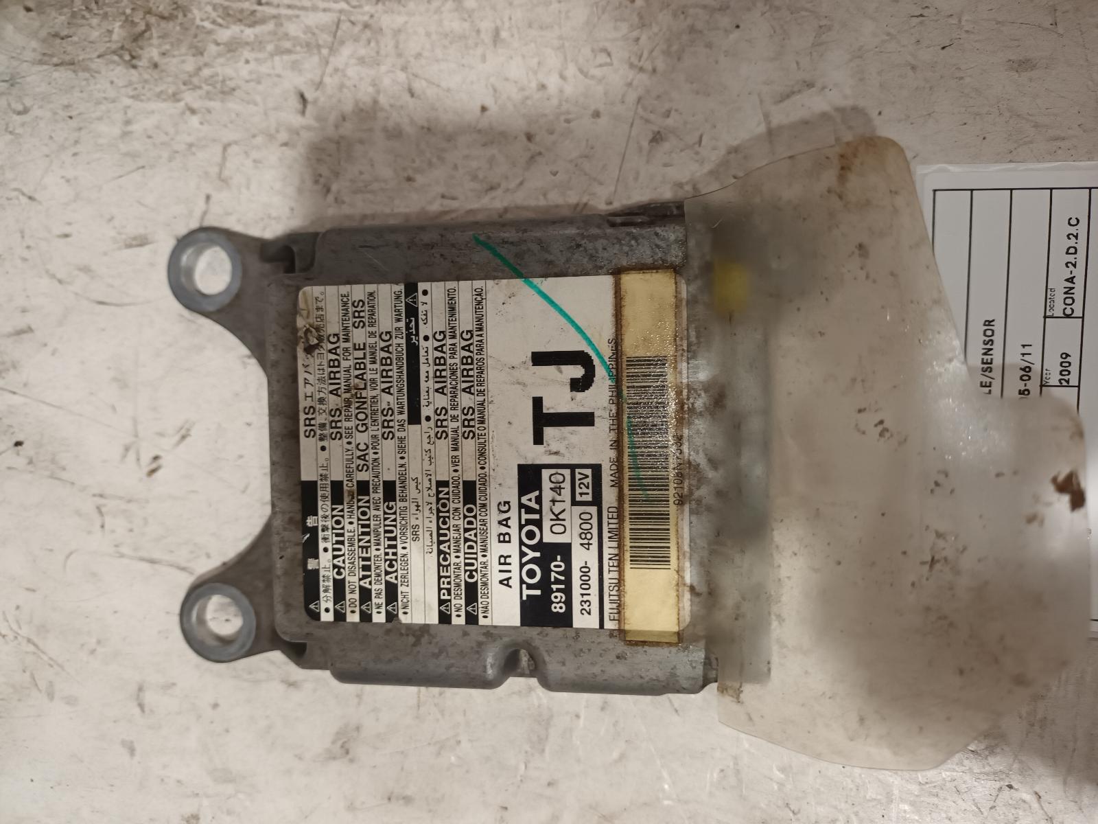 Airbag Module/Sensor Hilux Toyota 2009