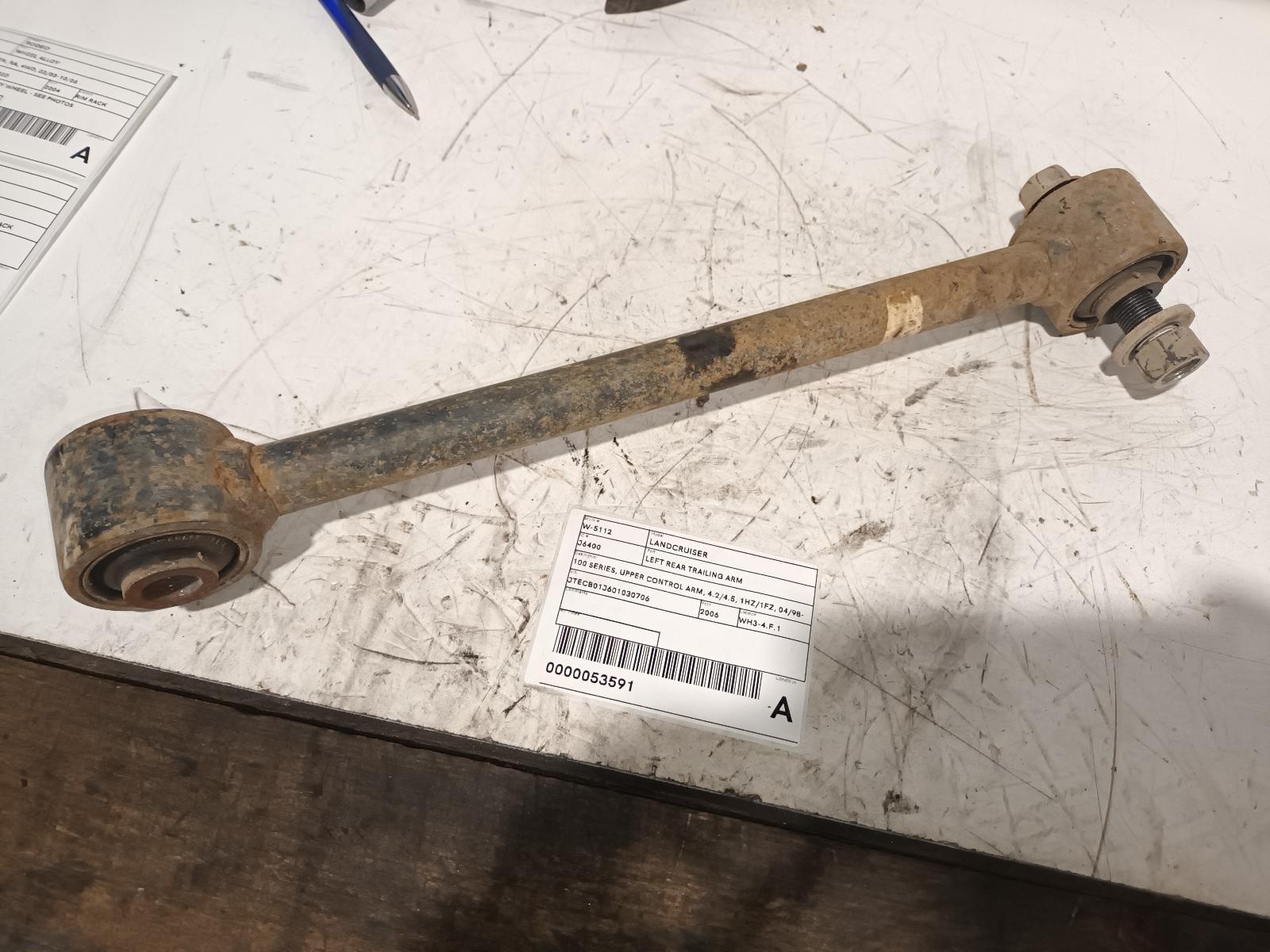 2006 Toyota Landcruiser Left Rear Trailing Arm View Auto part Left Rear Trailing Arm Toyota Landcruiser 2006