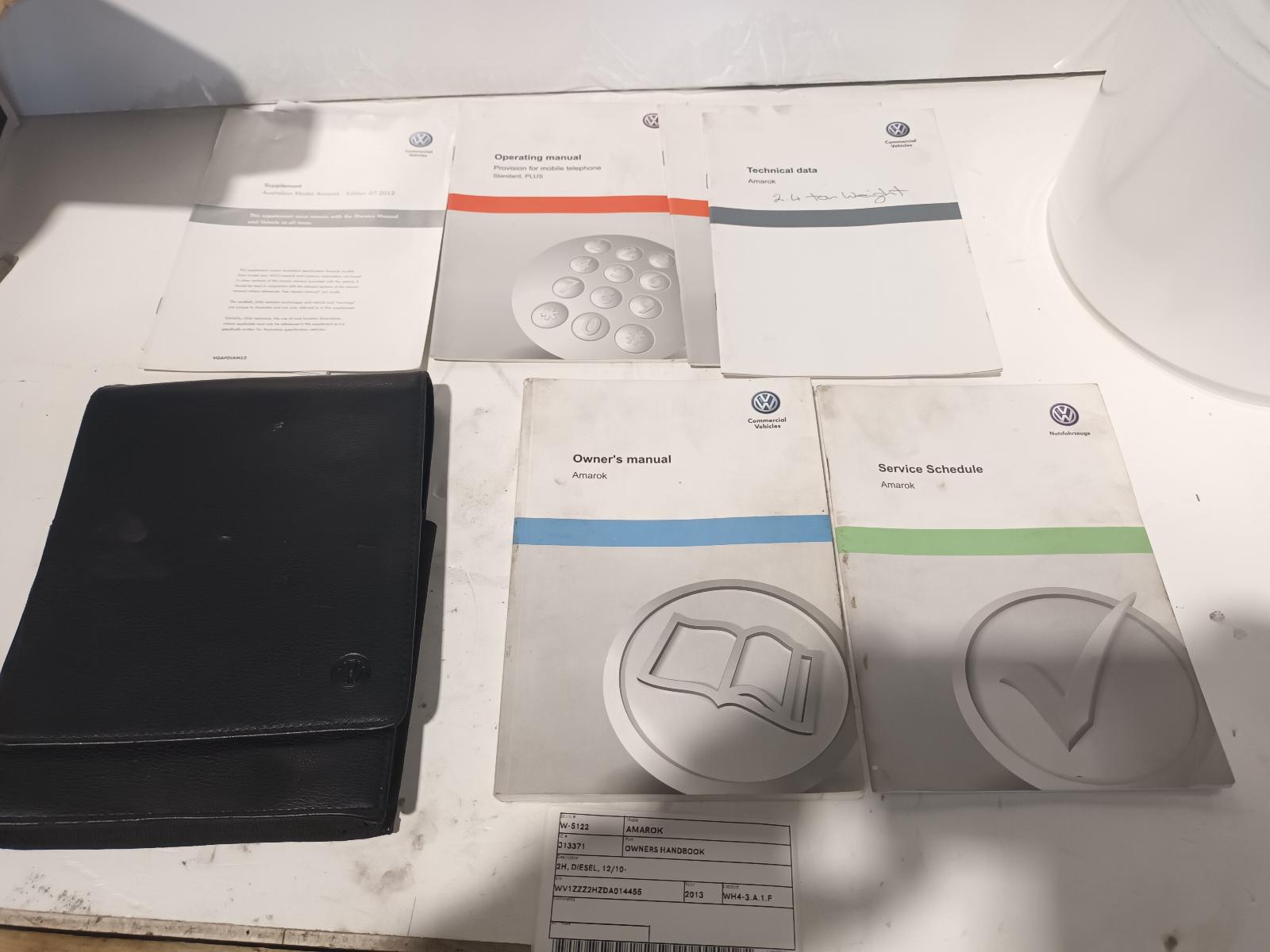 View Auto part Owners Handbook Volkswagen Amarok 2013