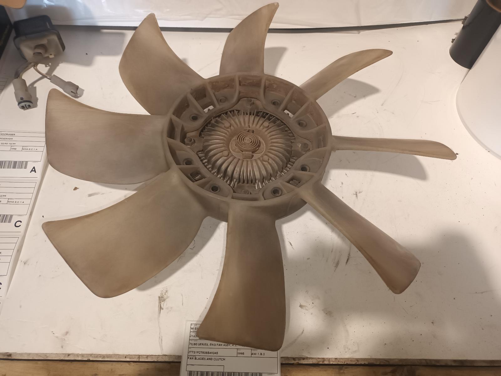 1998 Toyota Landcruiser Fan View Auto part Fan Toyota Landcruiser 1998