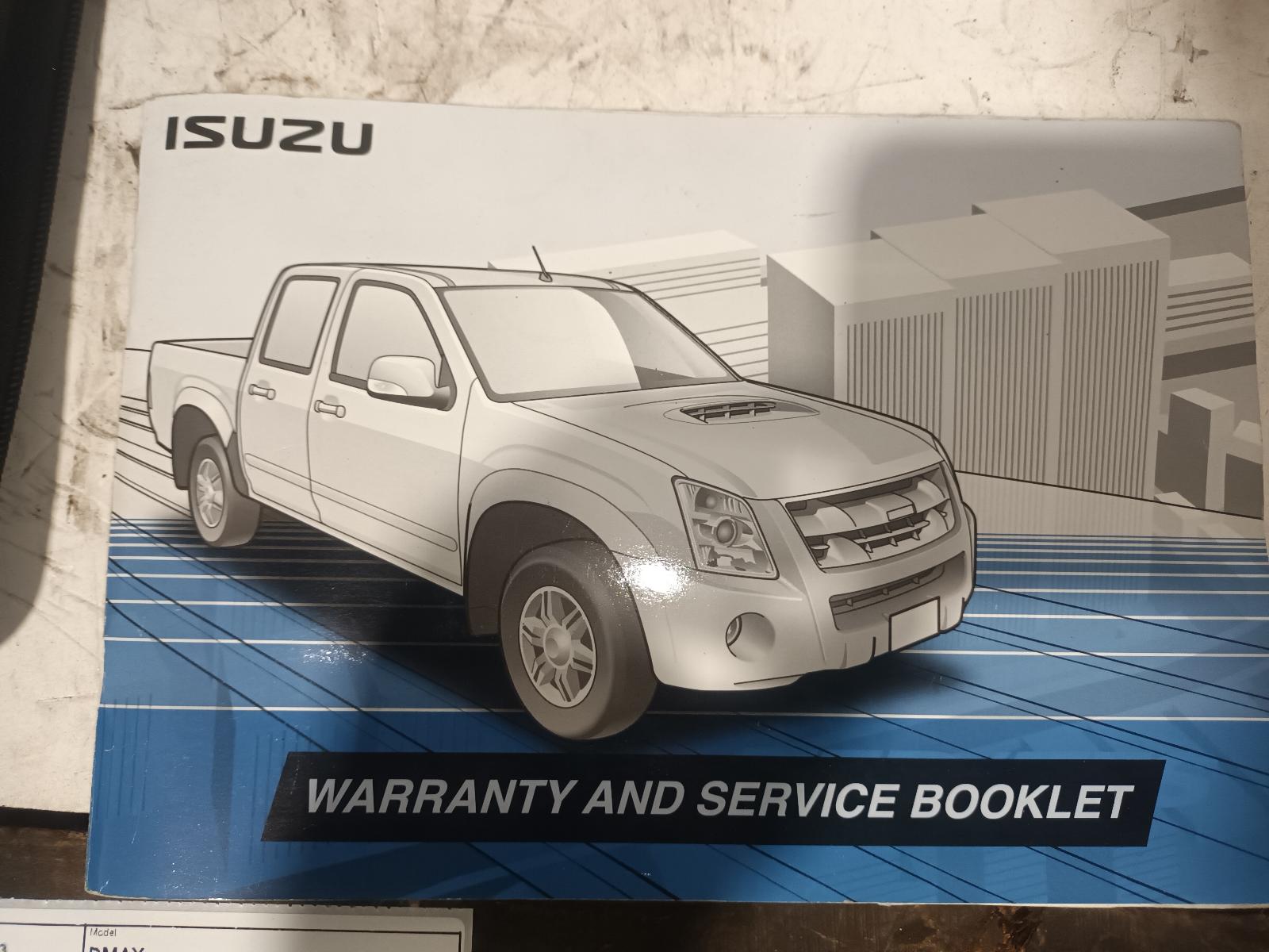 View Auto part Owners Handbook Isuzu Dmax 2012