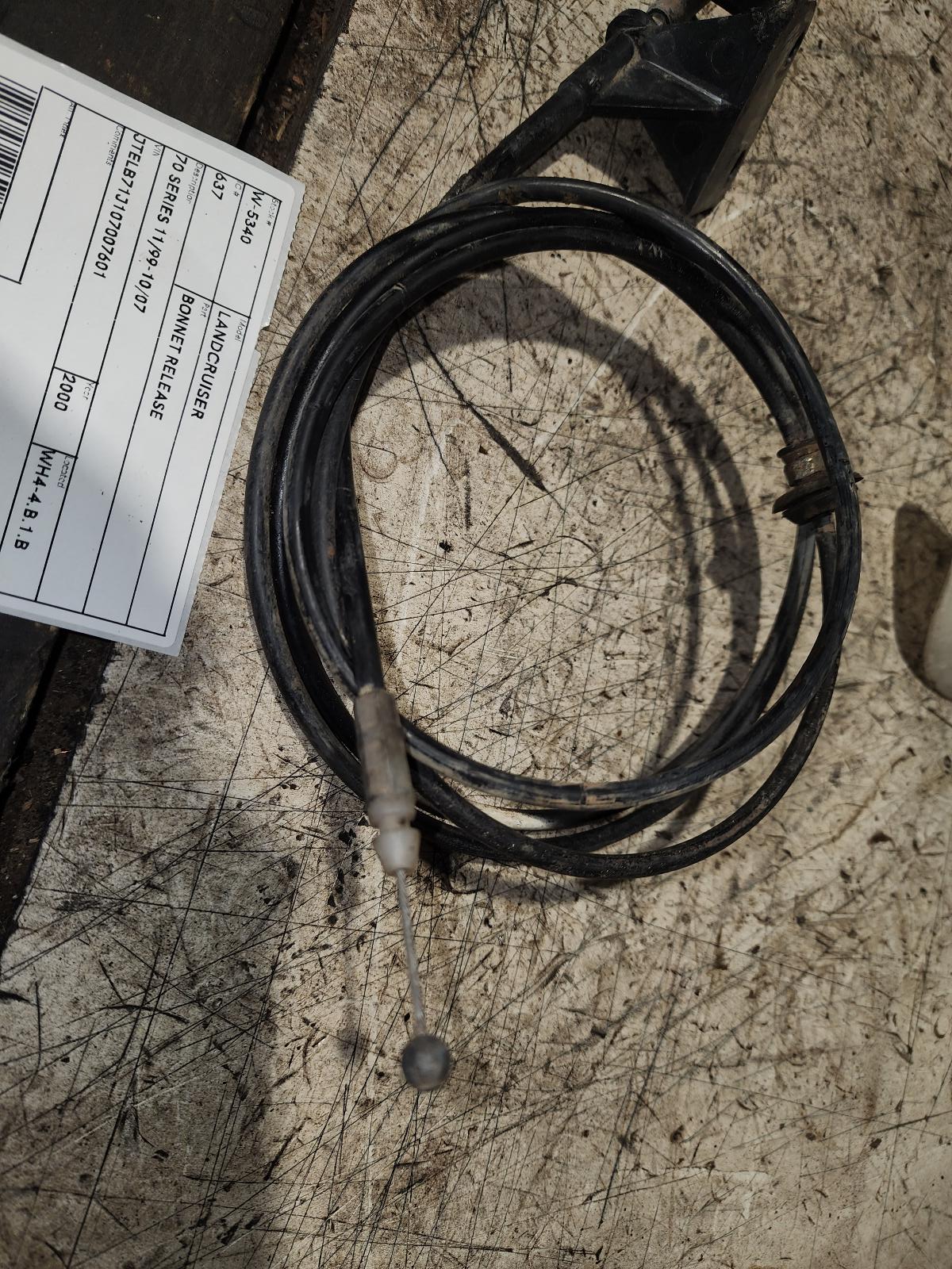 2000 Toyota Landcruiser Bonnet Release View Auto part Bonnet Release Toyota Landcruiser 2000