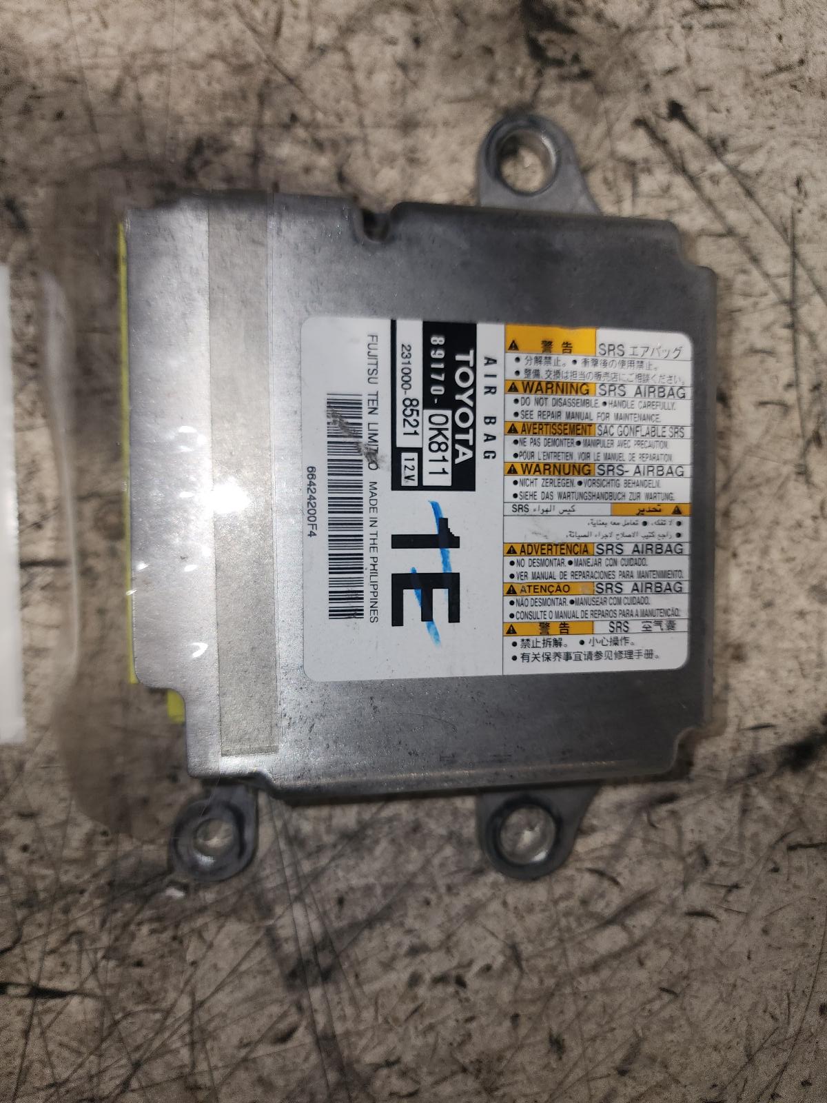 2024 Toyota Hilux Airbag Module/Sensor View Auto part Airbag Module/Sensor Toyota Hilux 2024