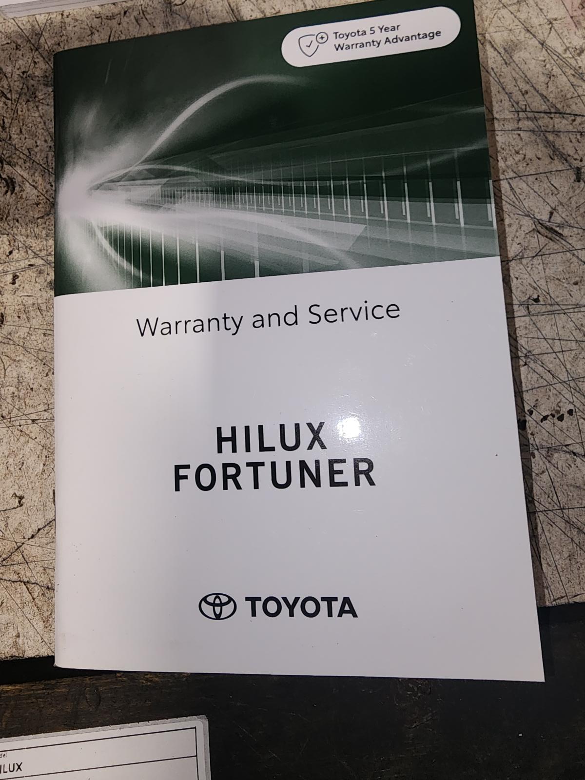 View Auto part Owners Handbook Toyota Hilux 2024