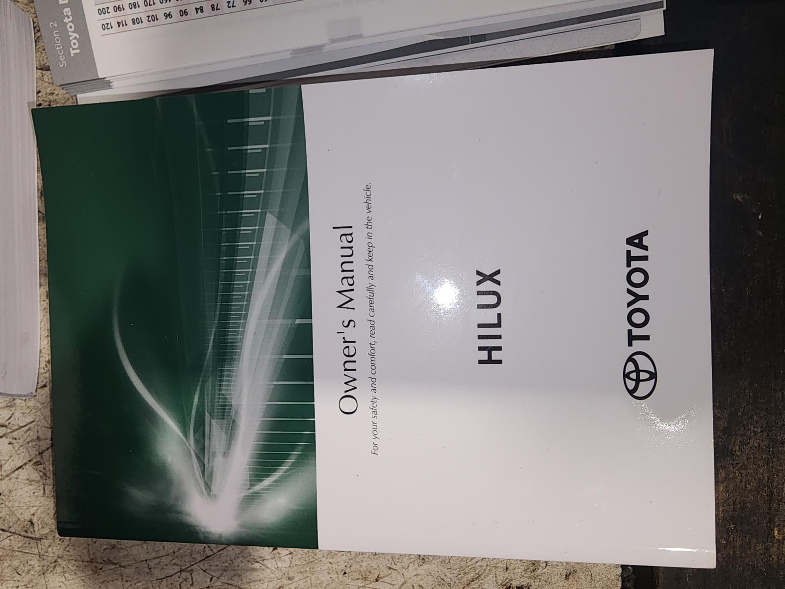 View Auto part Owners Handbook Toyota Hilux 2024