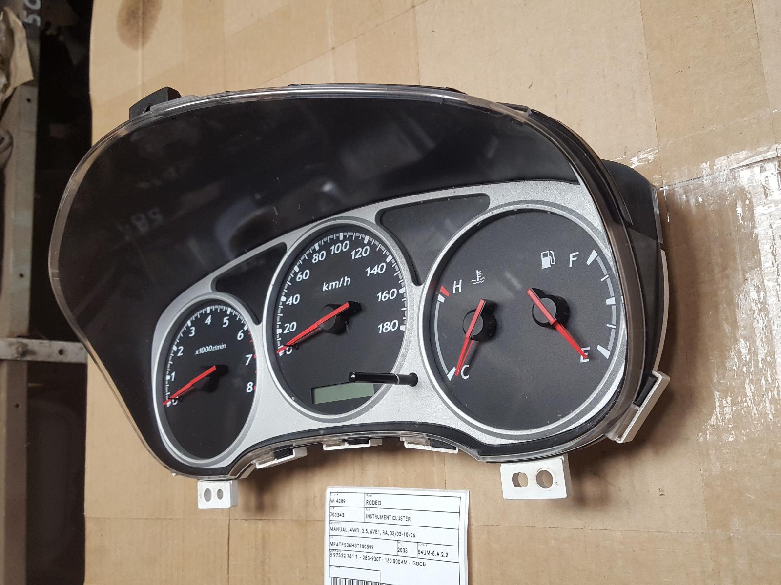 View Auto part Instrument Cluster Holden Rodeo 2003