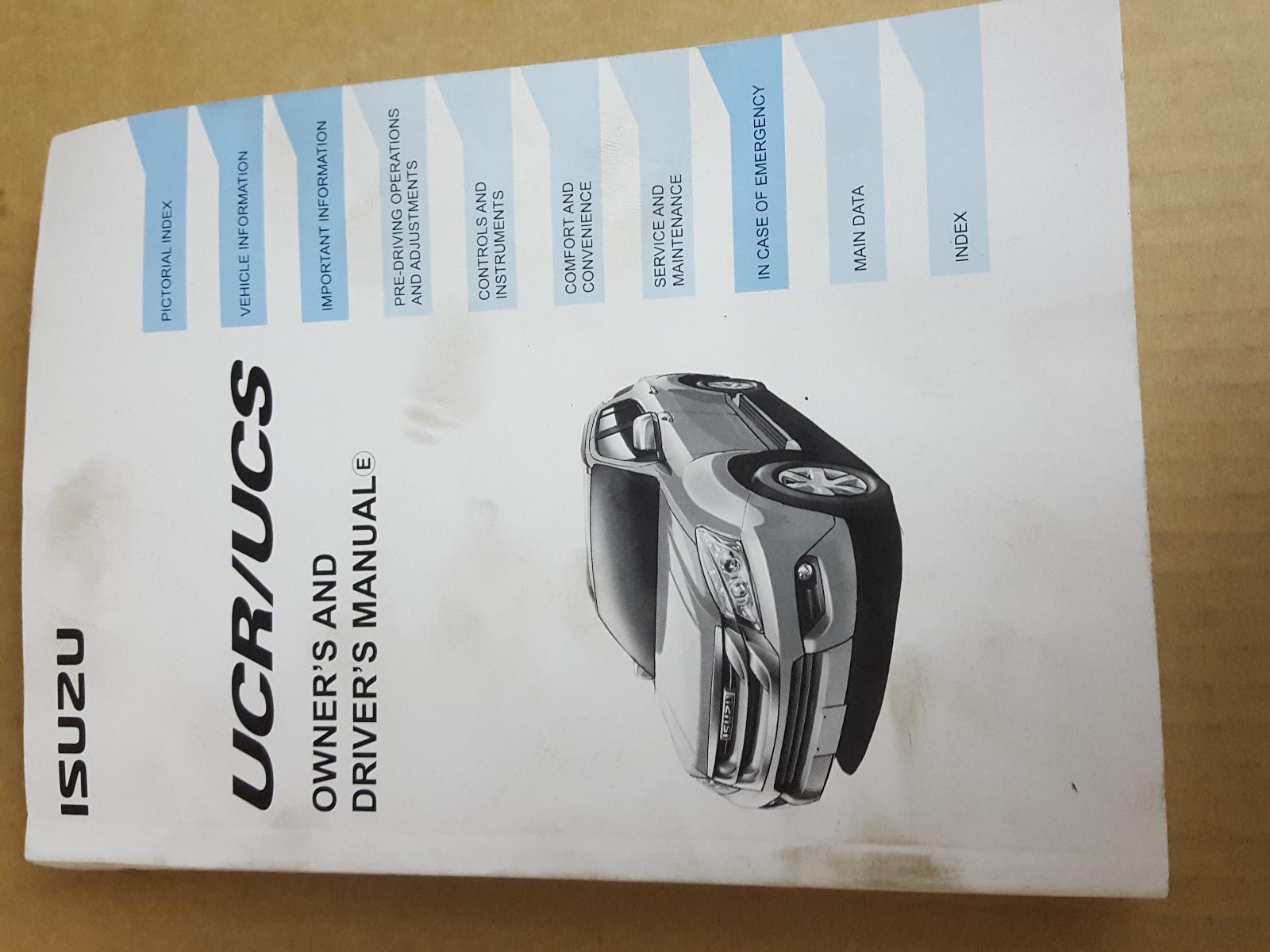View Auto part Owners Handbook Isuzu Mu-x 2014