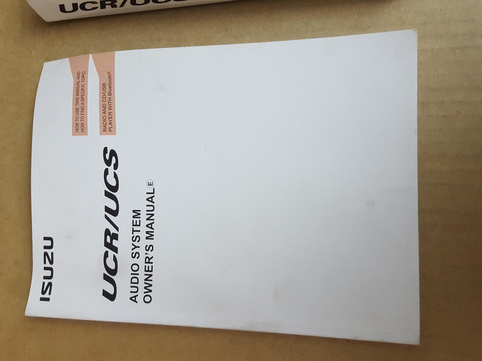 View Auto part Owners Handbook Isuzu Mu-x 2014