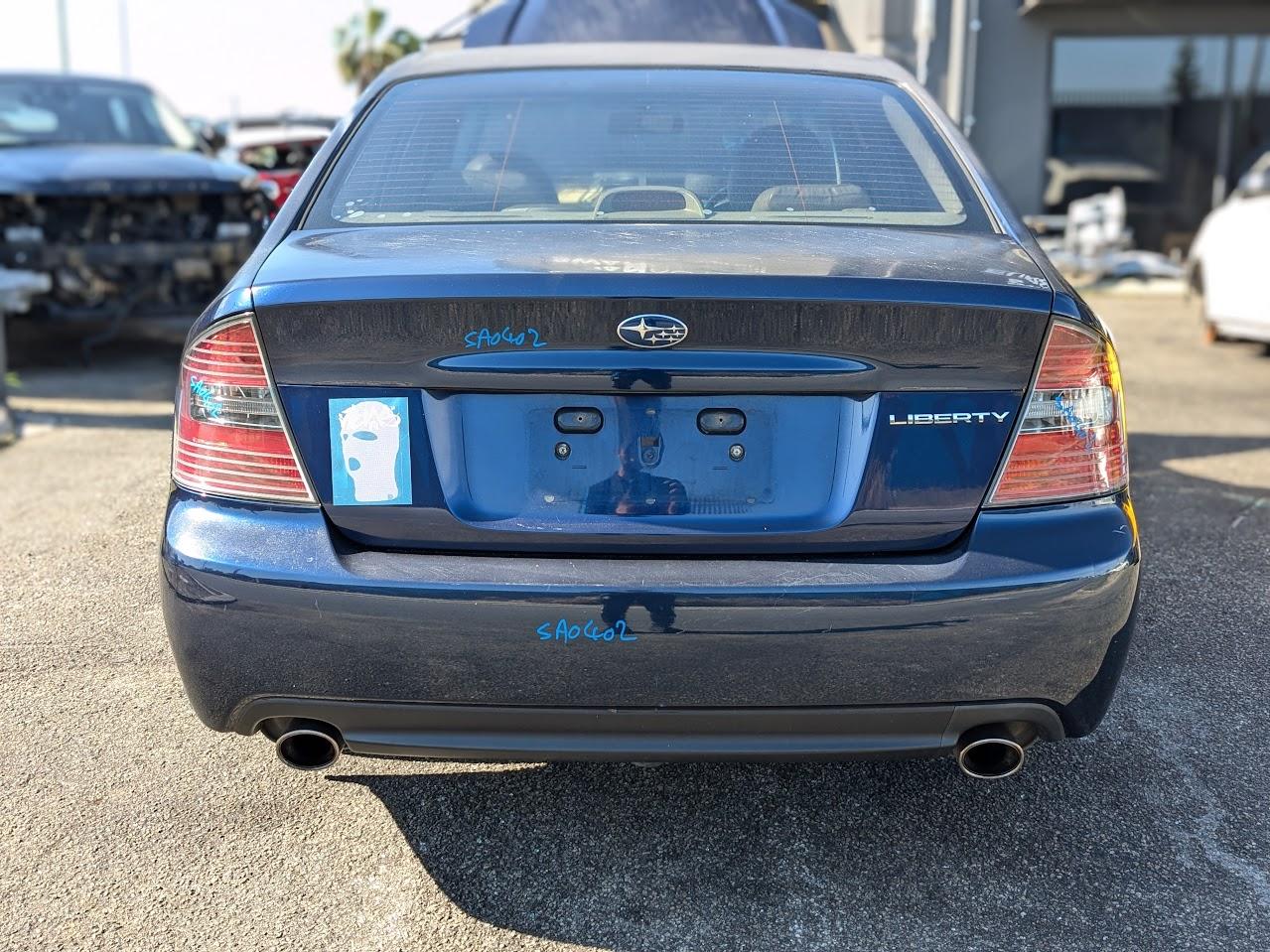 2004 Subaru Liberty Front Bumper View Auto part Front Bumper Subaru Liberty 2004