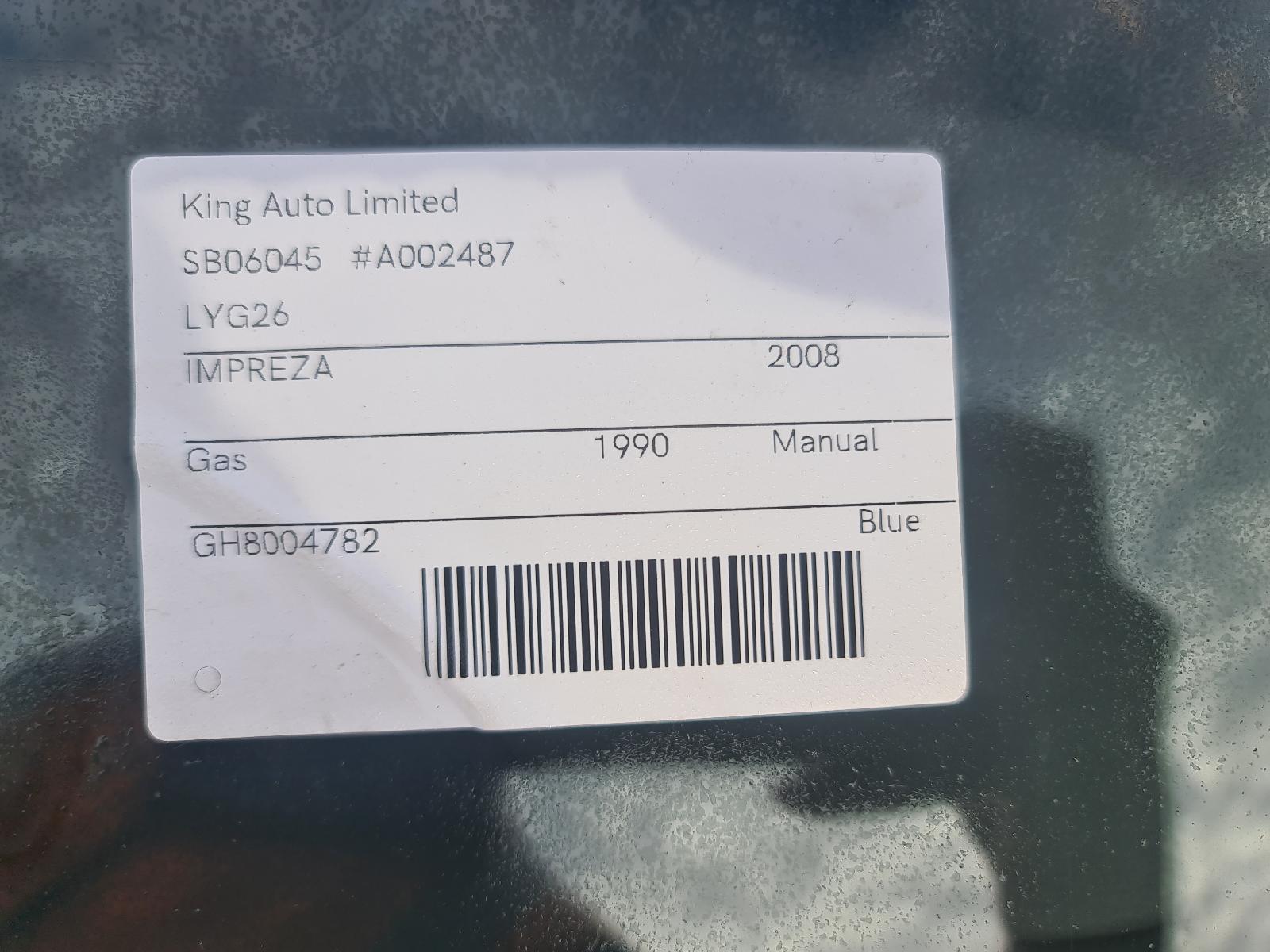 2008 Subaru Impreza A/C Condenser View Auto part A/C Condenser Subaru Impreza 2008