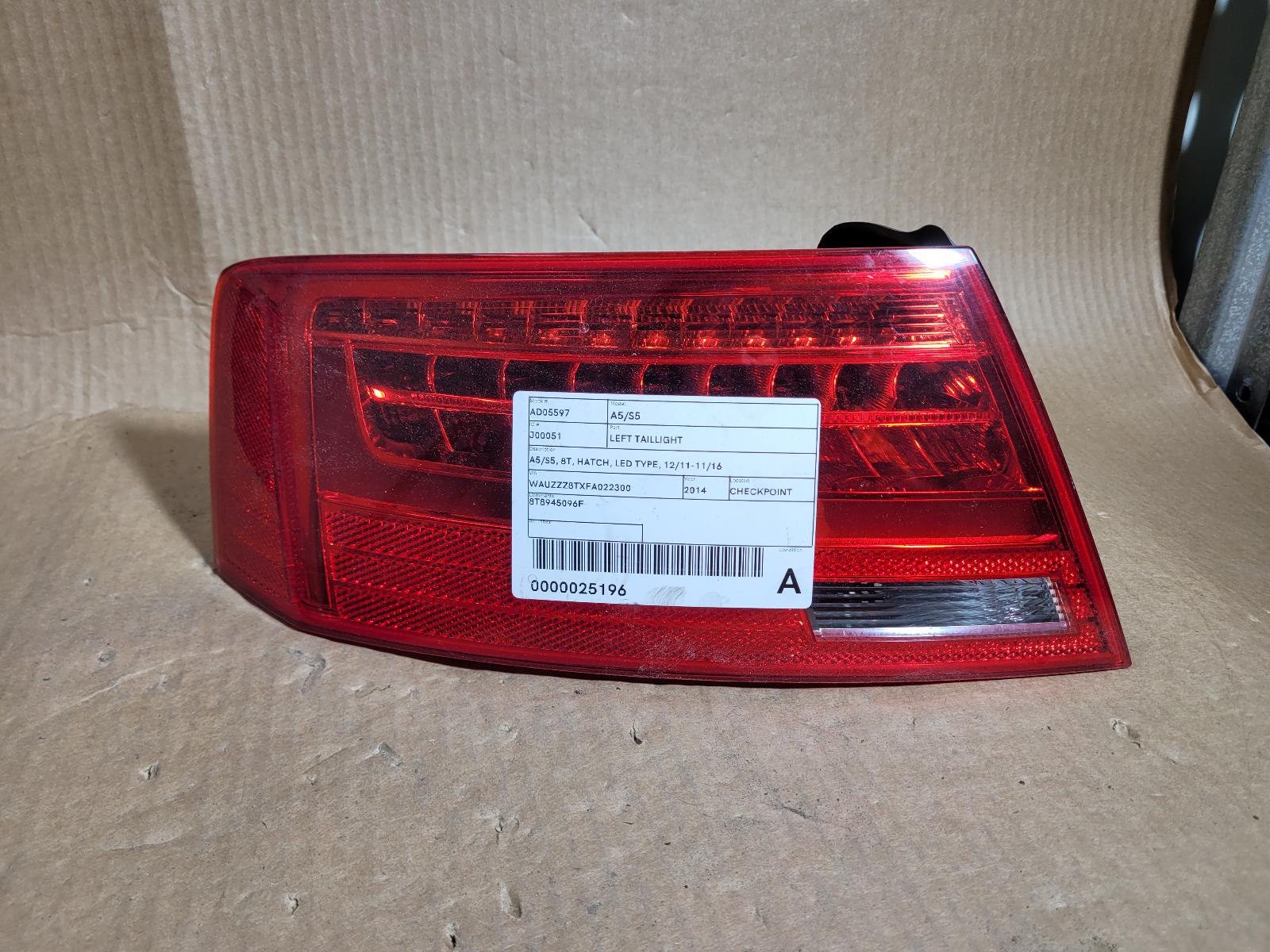 View Auto part Left Taillight Audi A5 2014