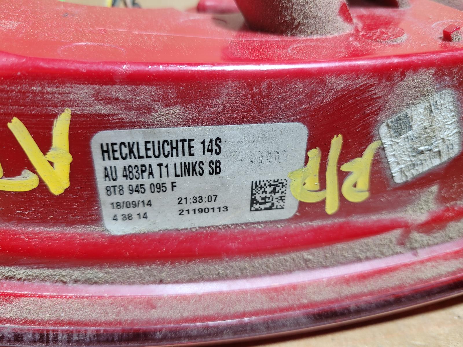View Auto part Left Taillight Audi A5 2014